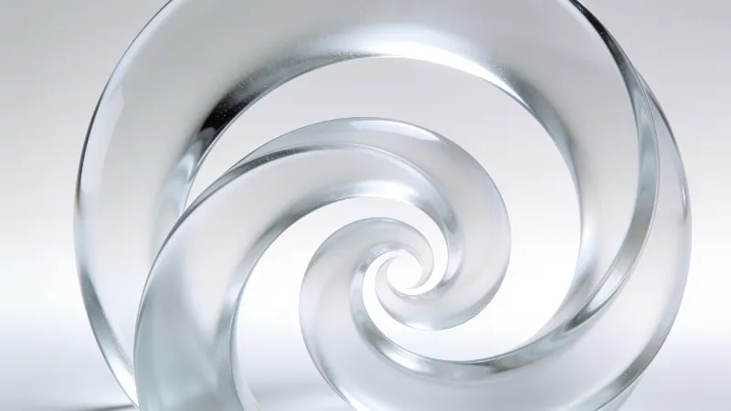 Frosted Glass Spiral