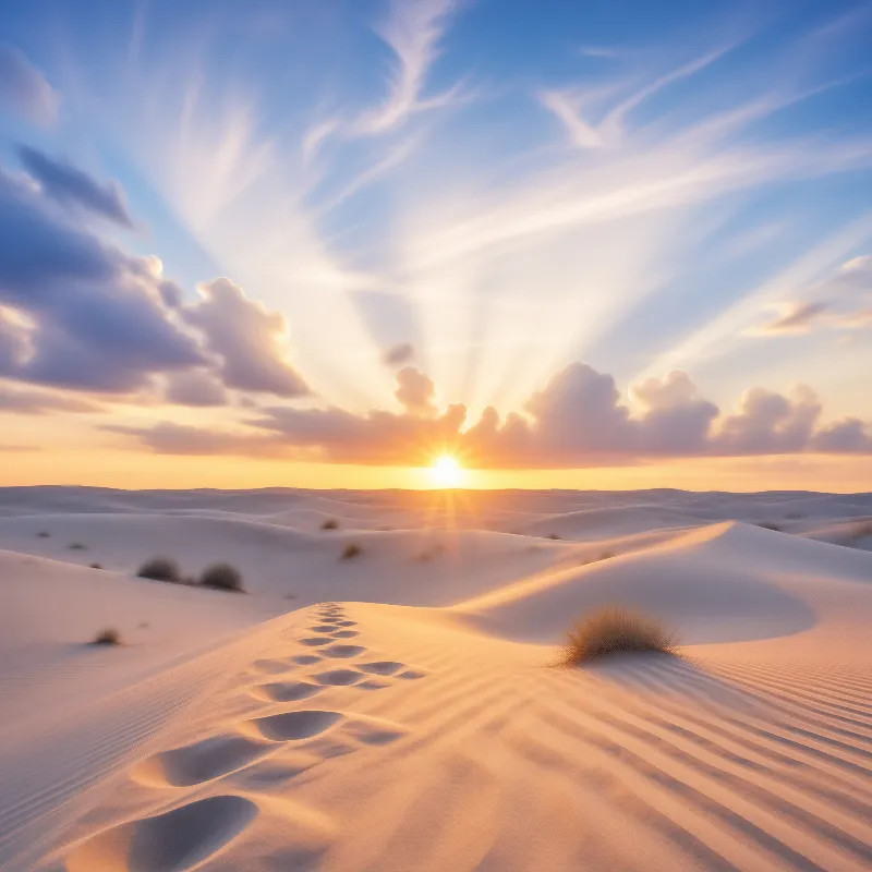 Golden Desert Sunset