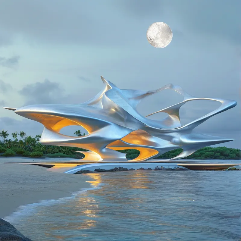 Futuristic Beach Structure