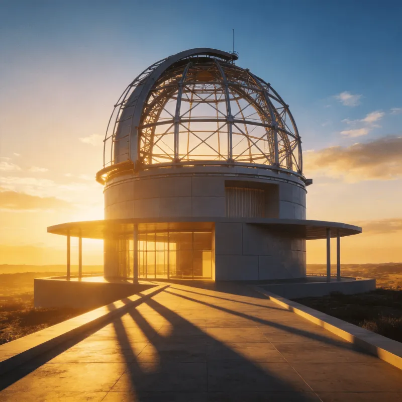 Observatory in Golden Sunset