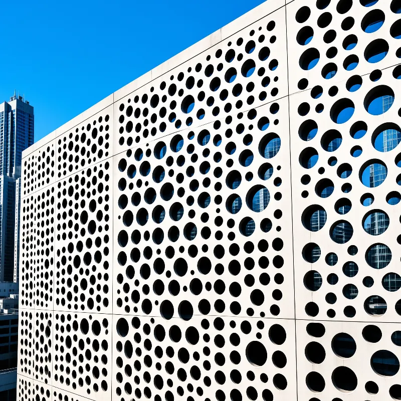 Perforated Building Facade