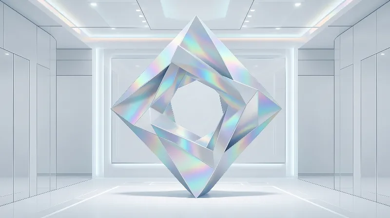 Iridescent Geometric Art
