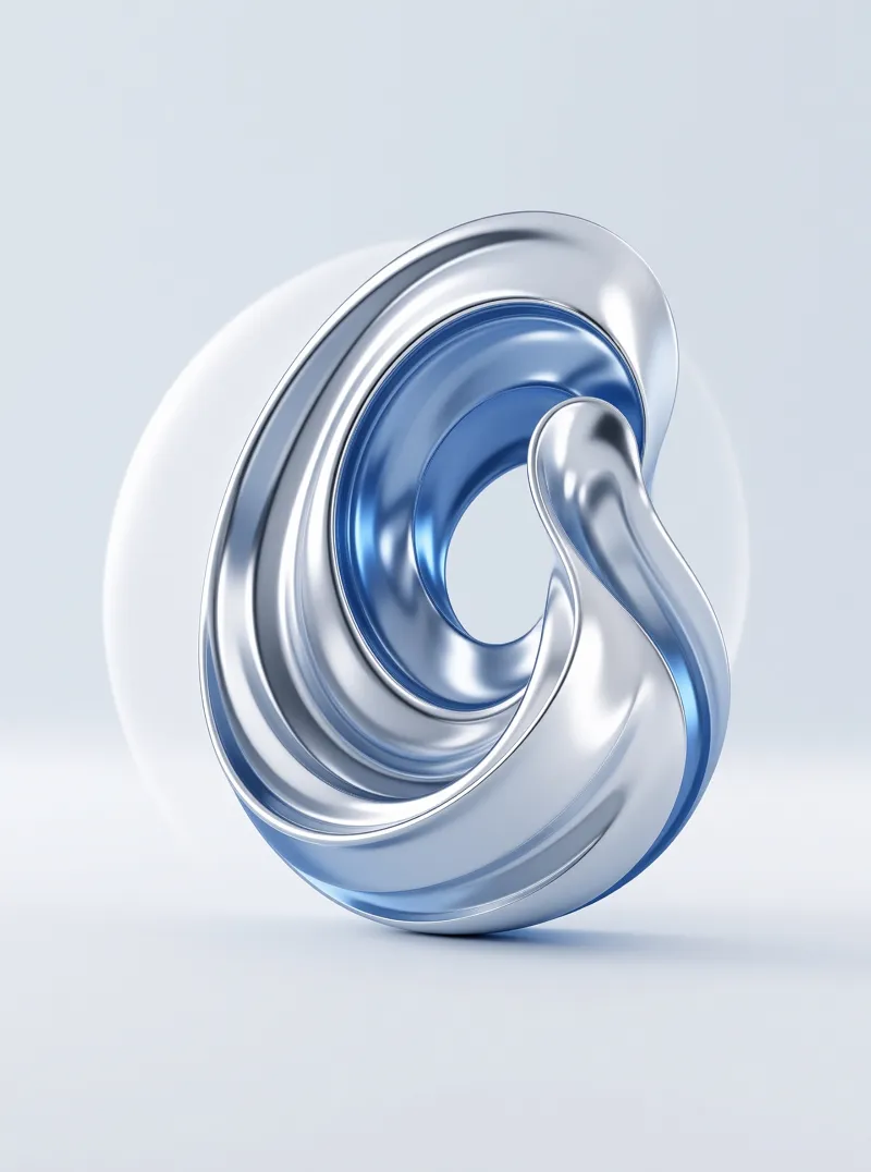 Abstract Metallic Sculpture