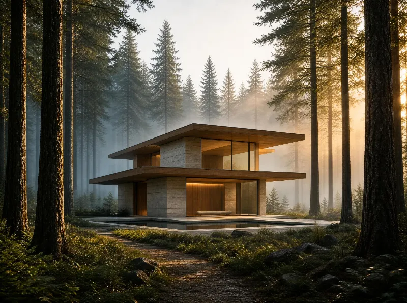 Modern House in the Forest
