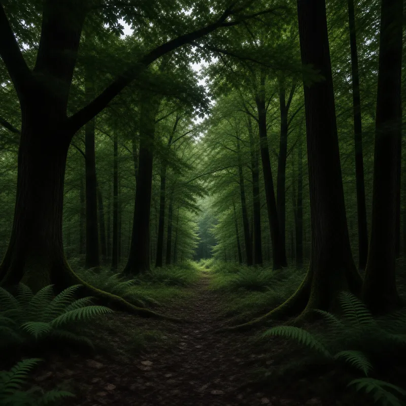 Emerald Forest Path Landscape