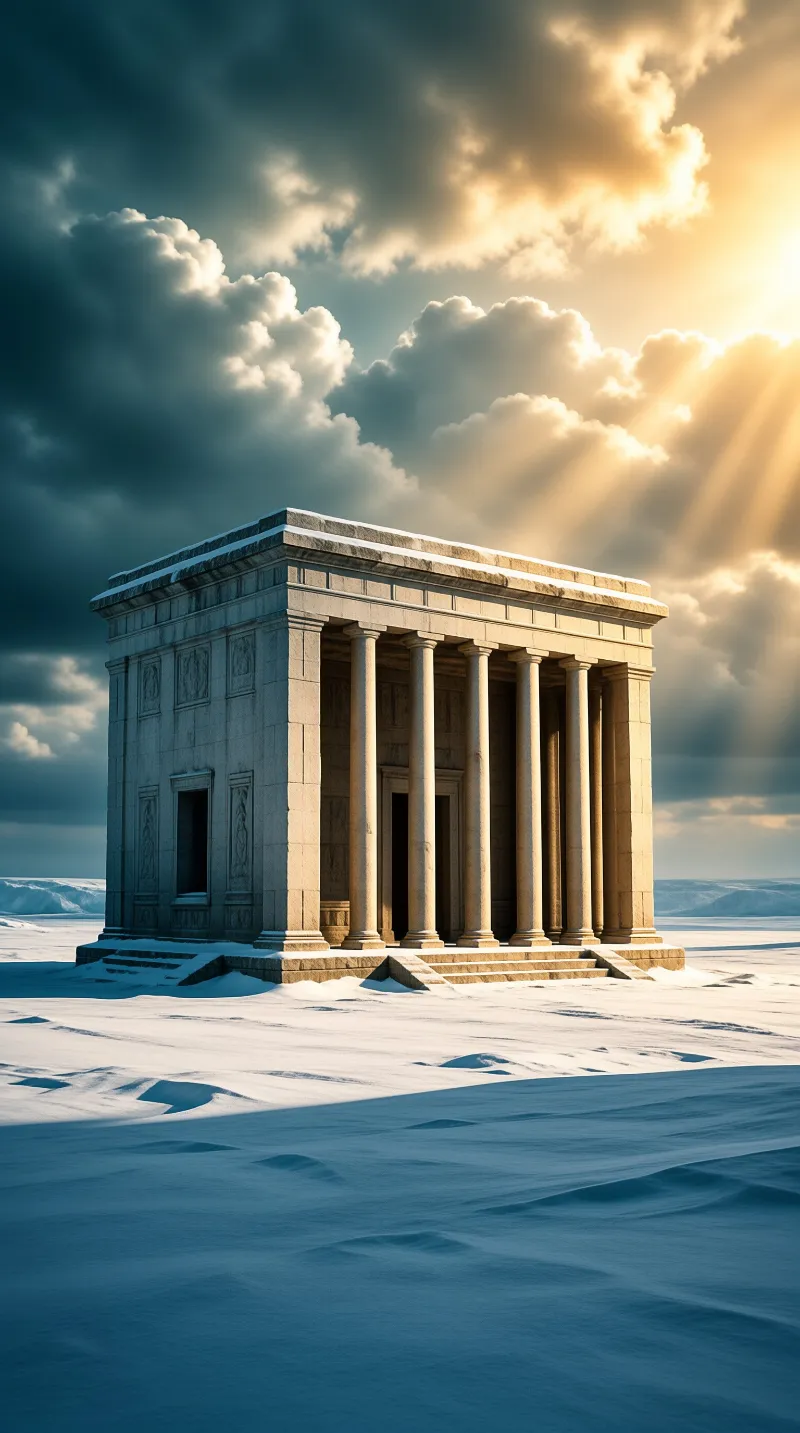 Snowy Ancient Temple