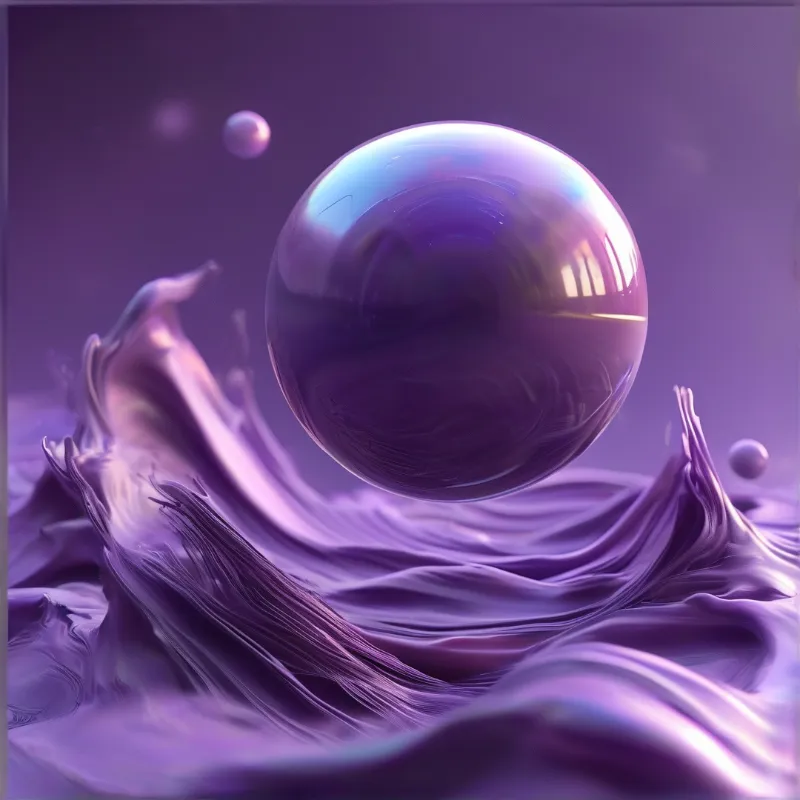 Purple Liquid Sphere