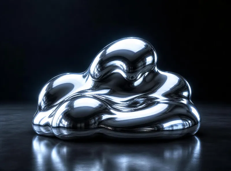Reflective Chrome Blob