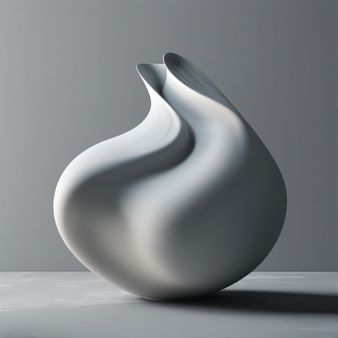 Abstract White Sculpture