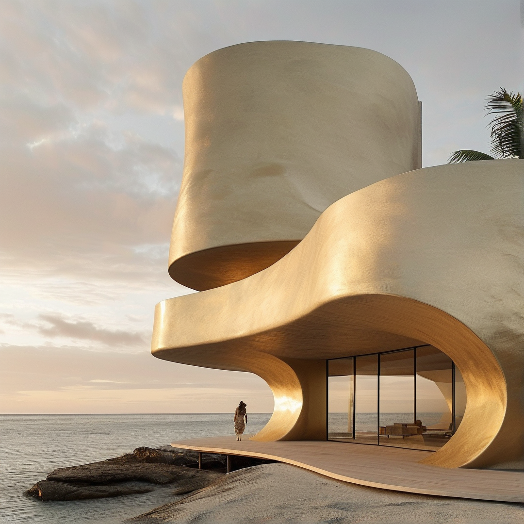 Futuristic Seaside House