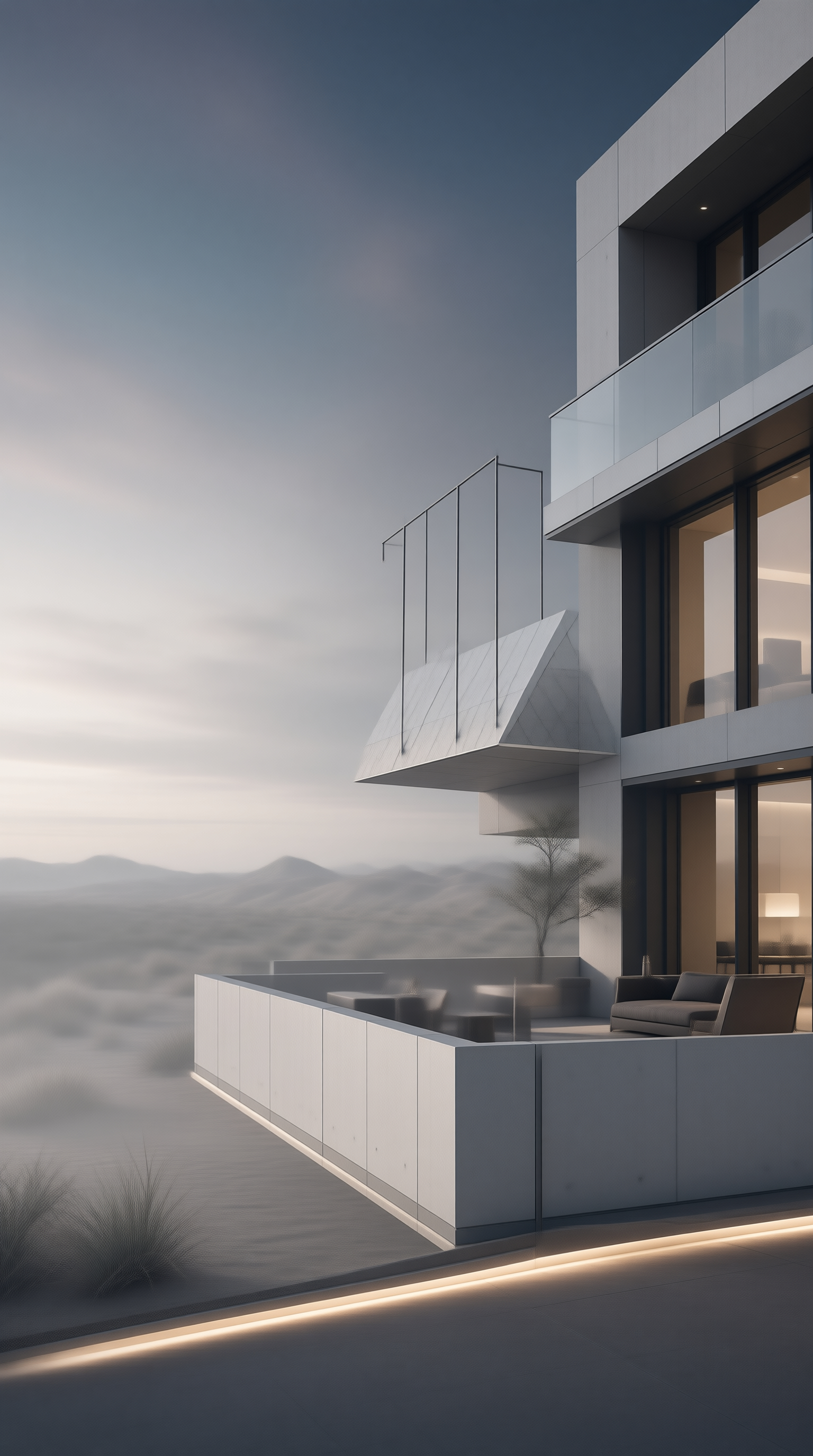 Modern Architecture with Terrace