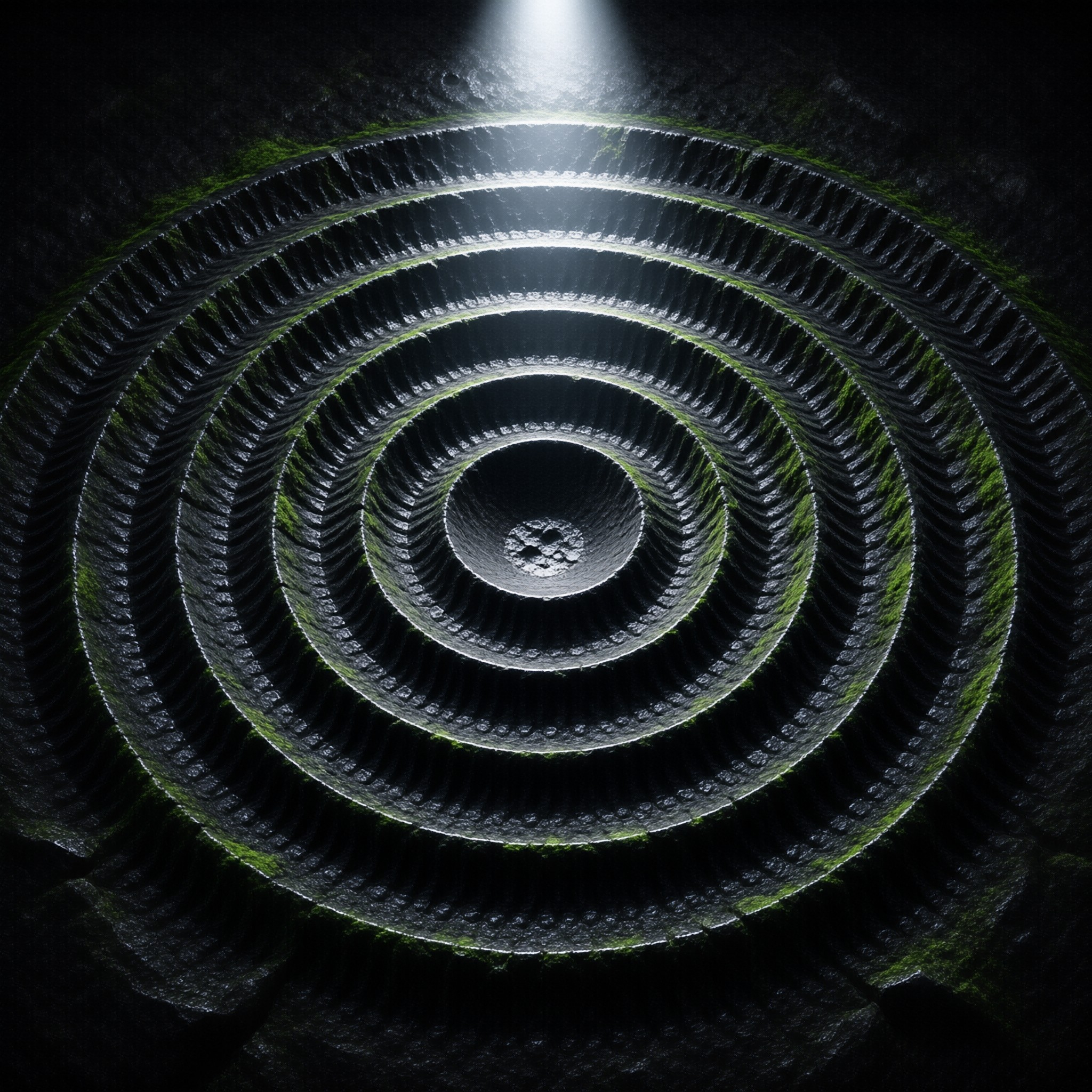 Deep Mossy Spiral Shaft