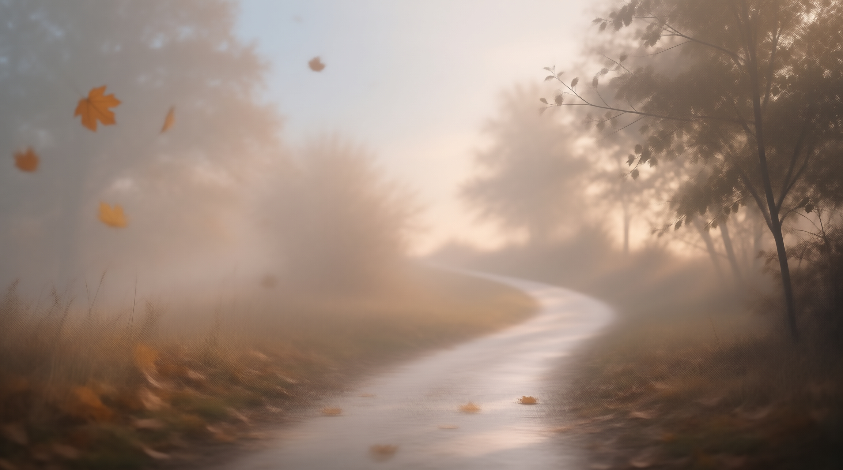Misty Autumn Path