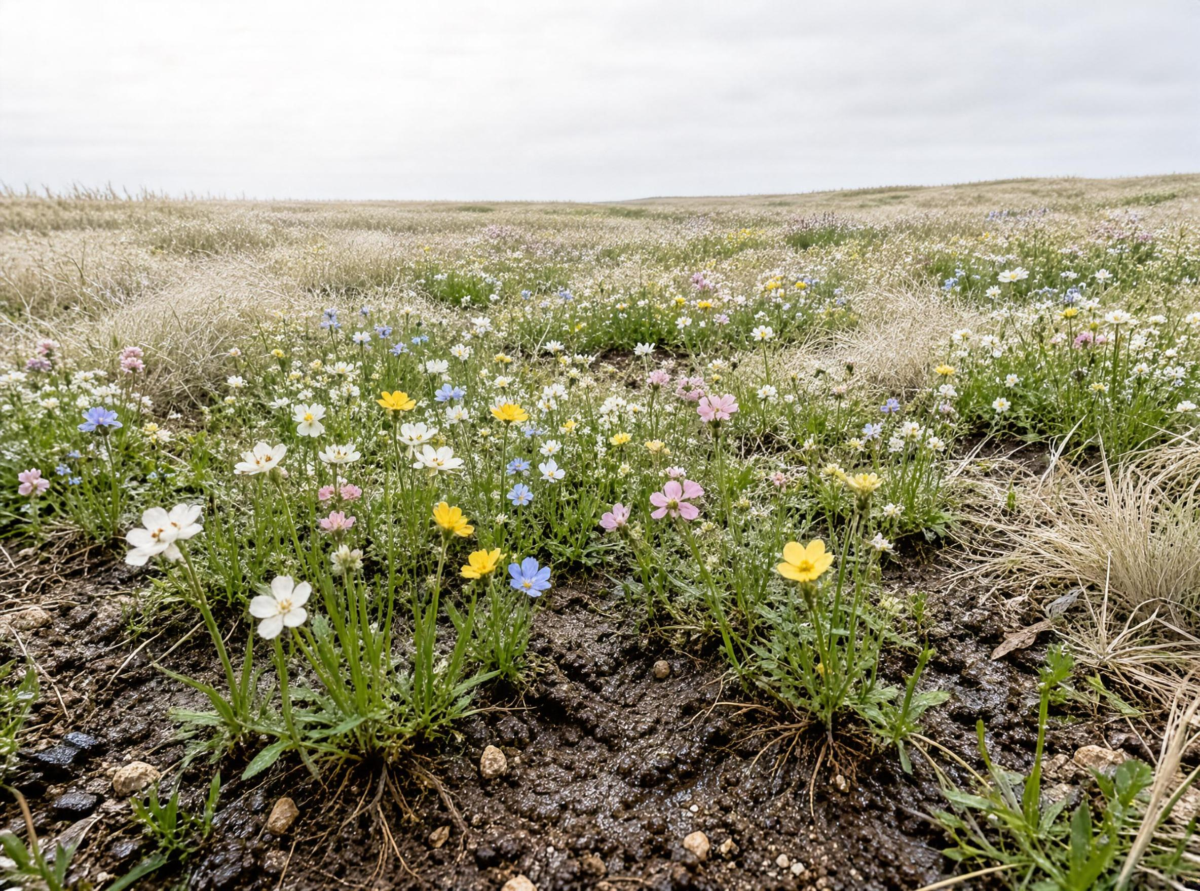 Colorful Wildflowers Field