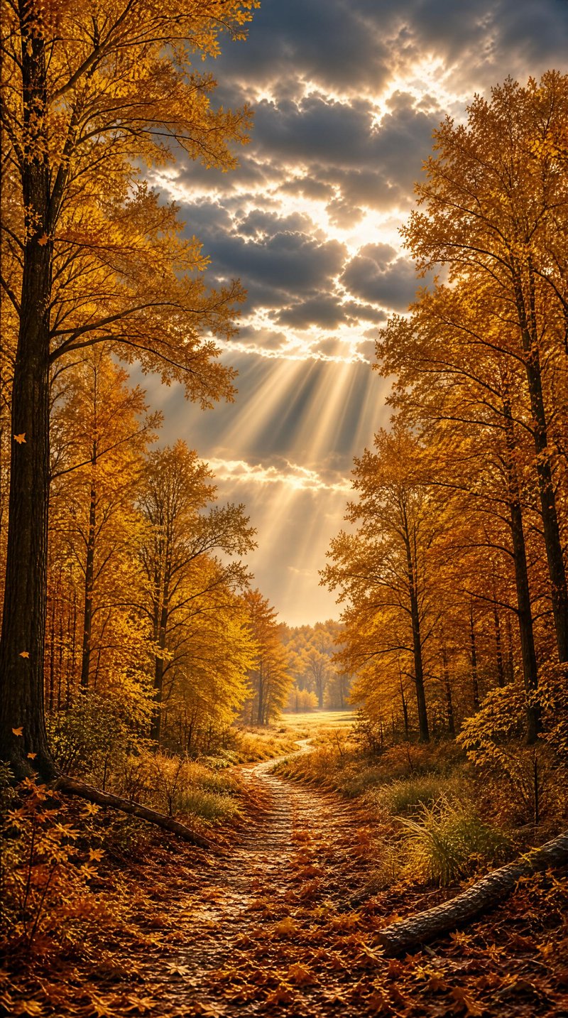 Golden Autumn Path