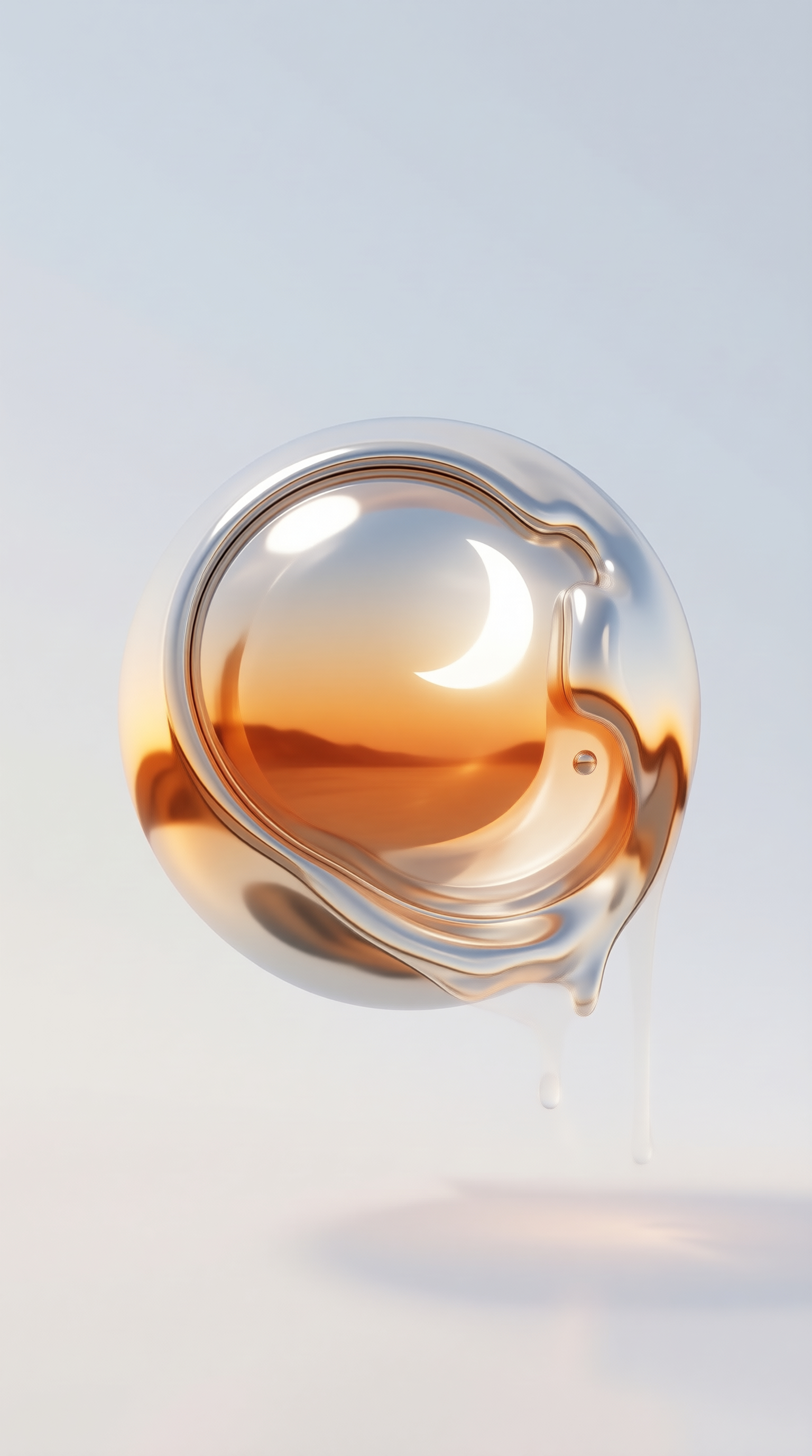 Melting Liquid Metal Sphere