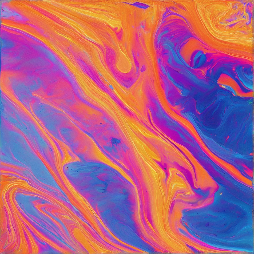 Vibrant Fluid Art Swirls