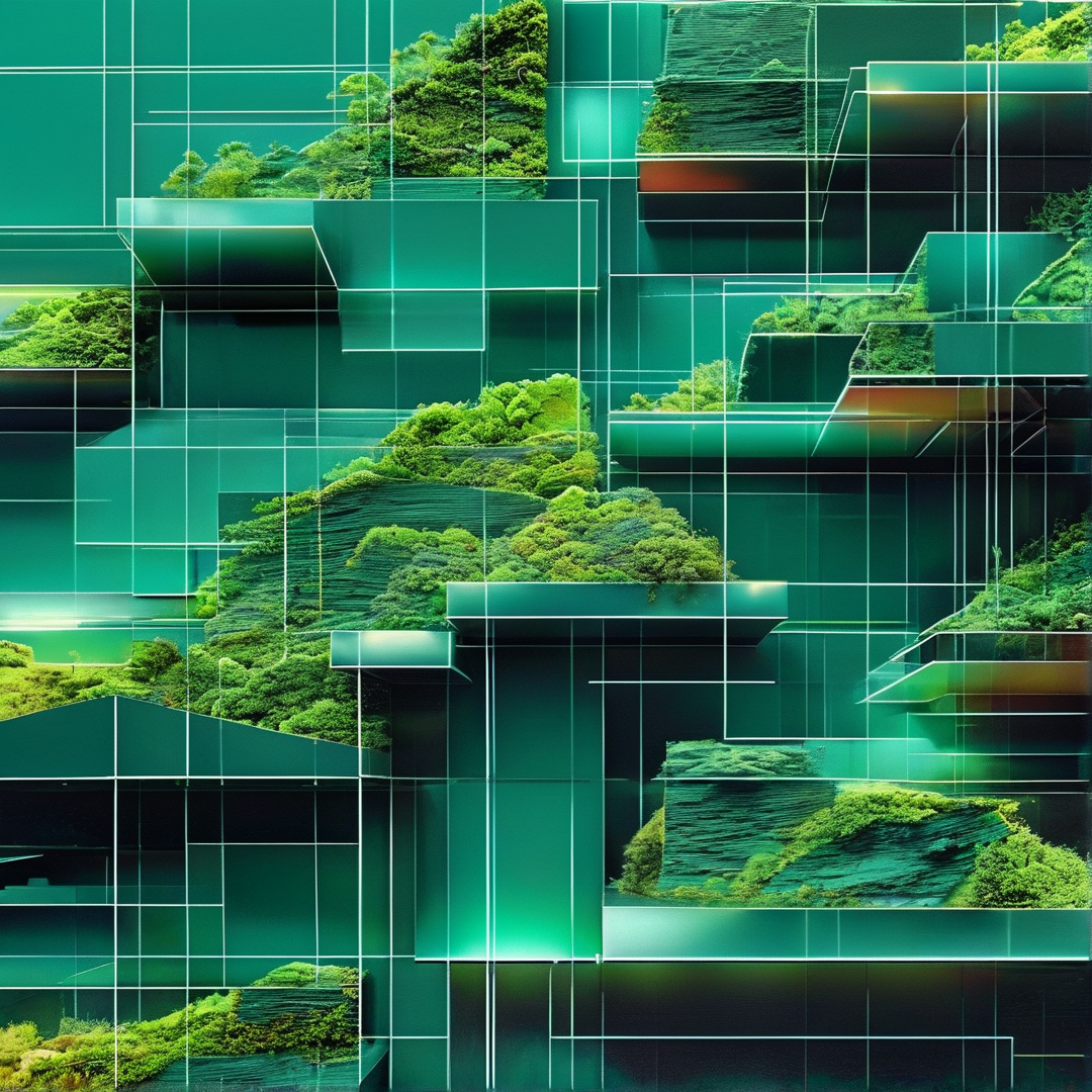 Futuristic Green Landscape