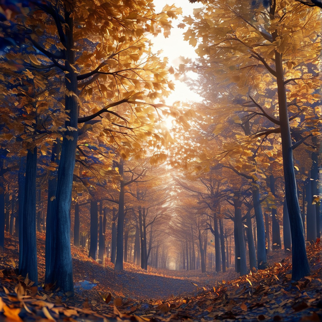 Golden Autumn Forest