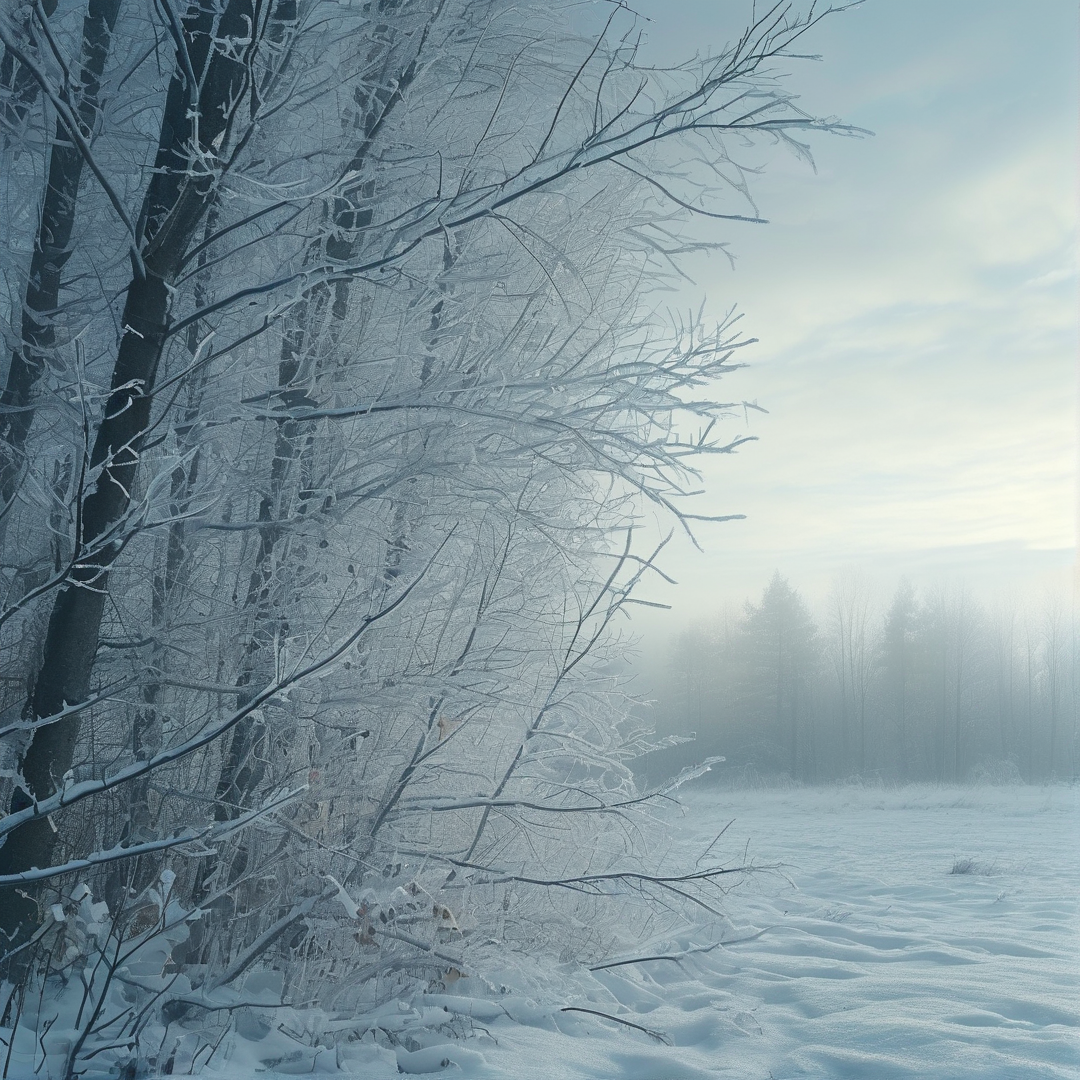 Frozen Winter Forest