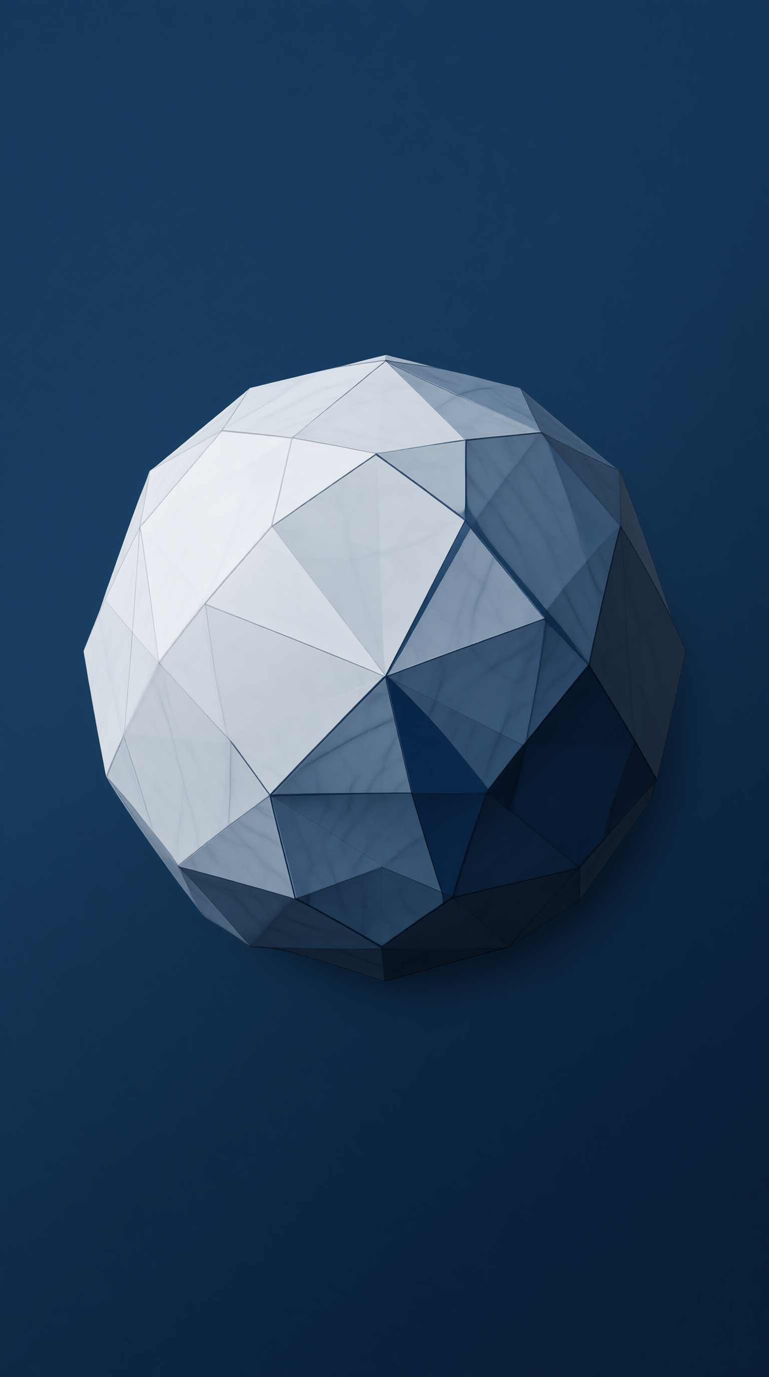 Faceted Sphere — Low-Poly Study