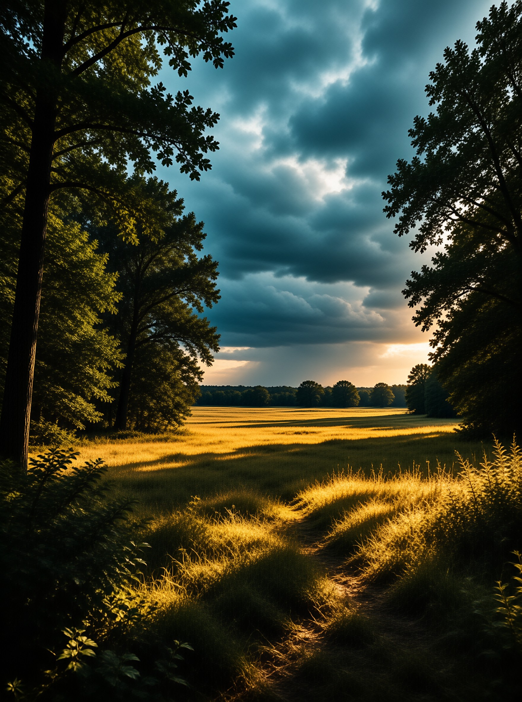 Golden Field at Sunset