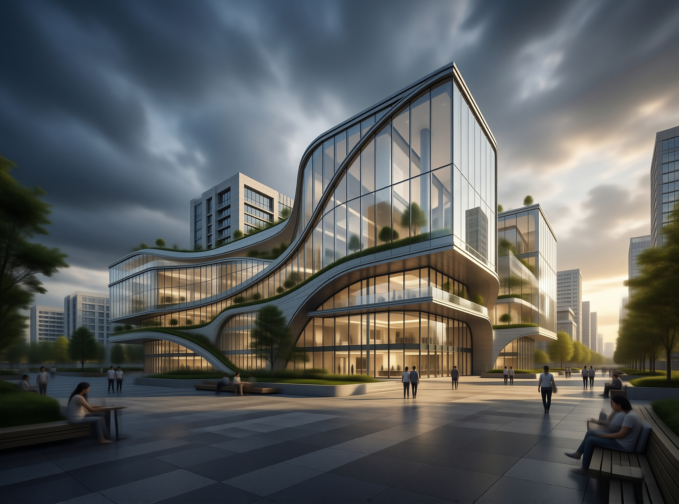 Modern Wave Building