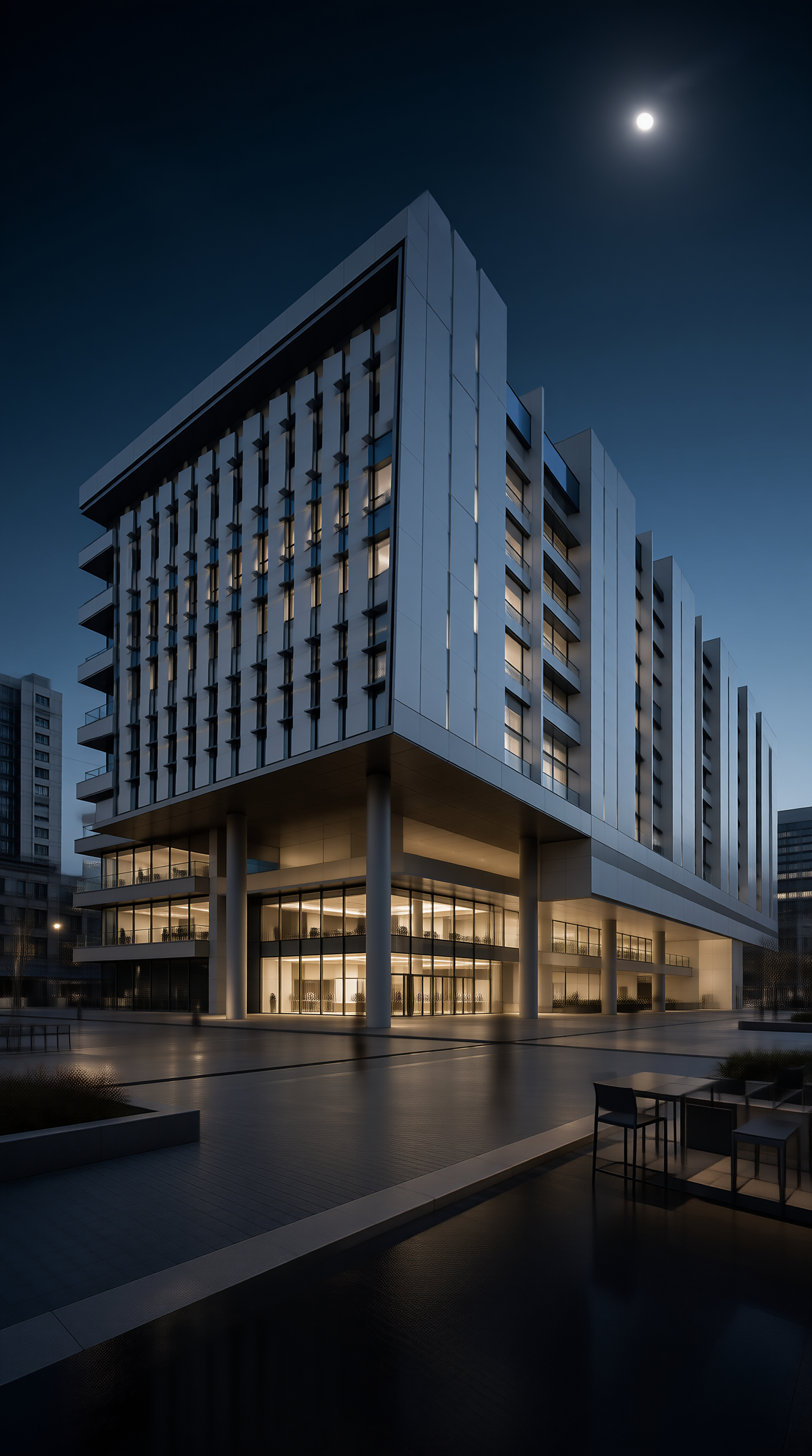 Modern Night Architecture