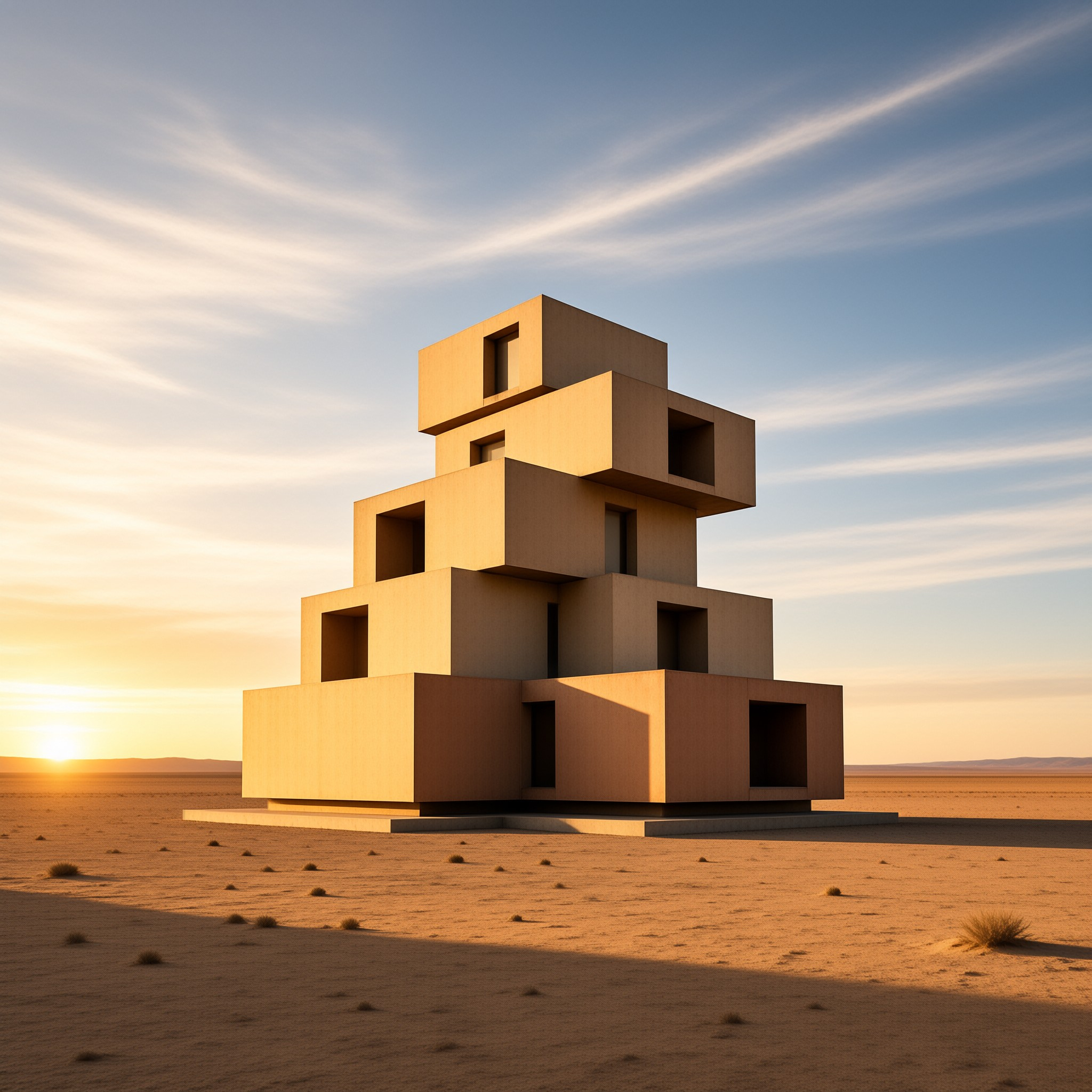 Desert Cube Structure