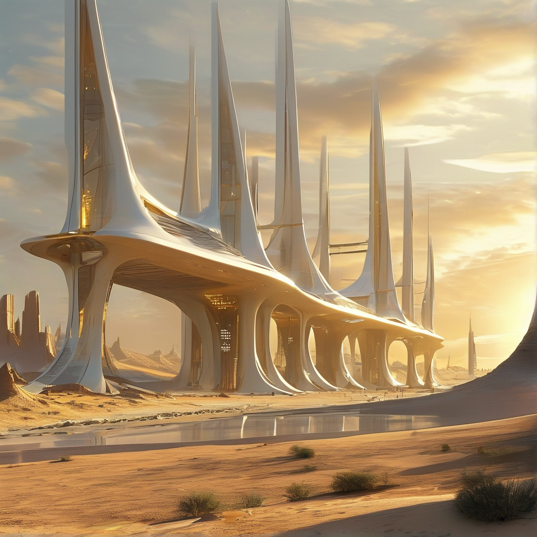 Futuristic Desert Spires