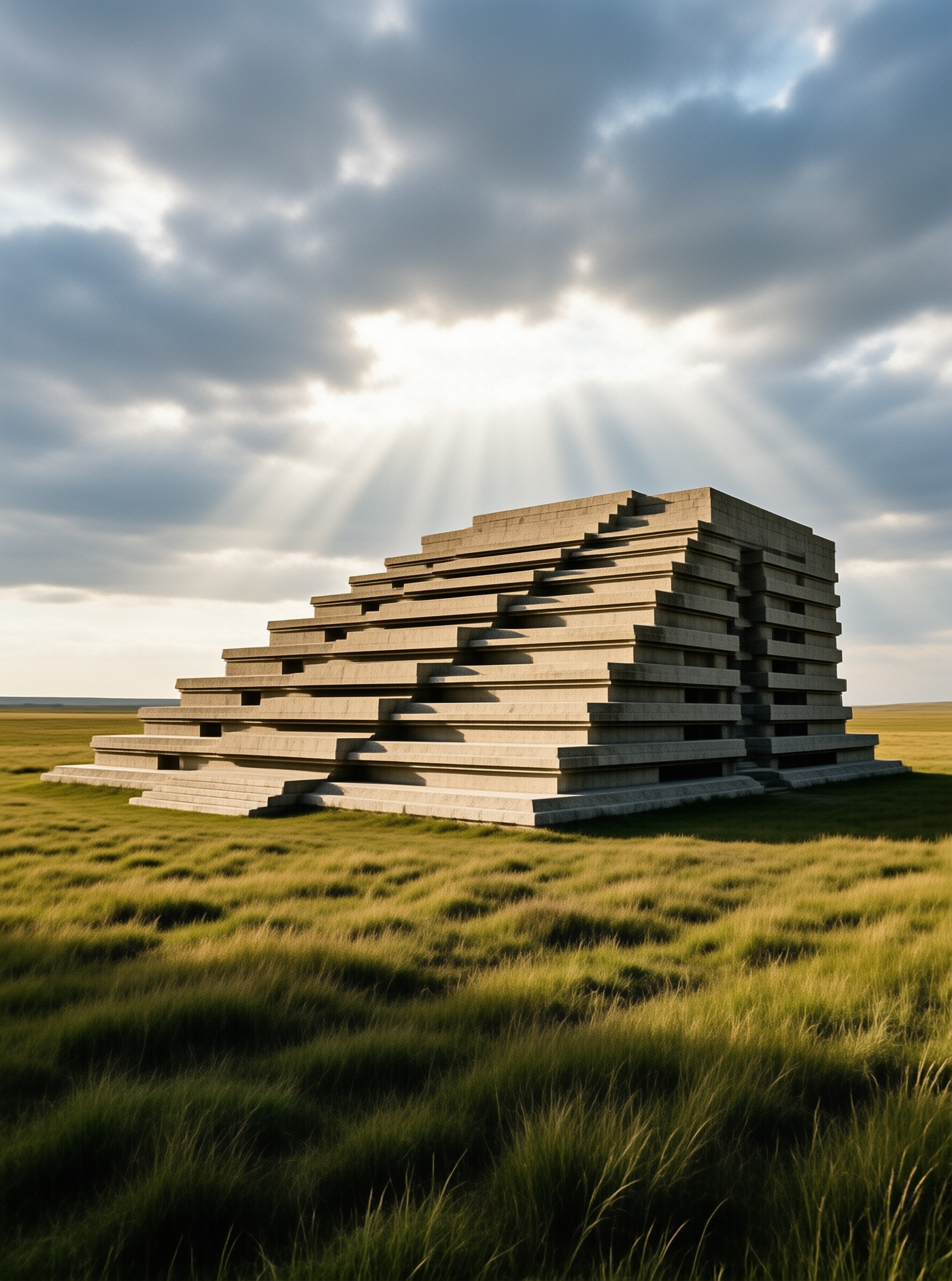 Stepped Pyramid in Field