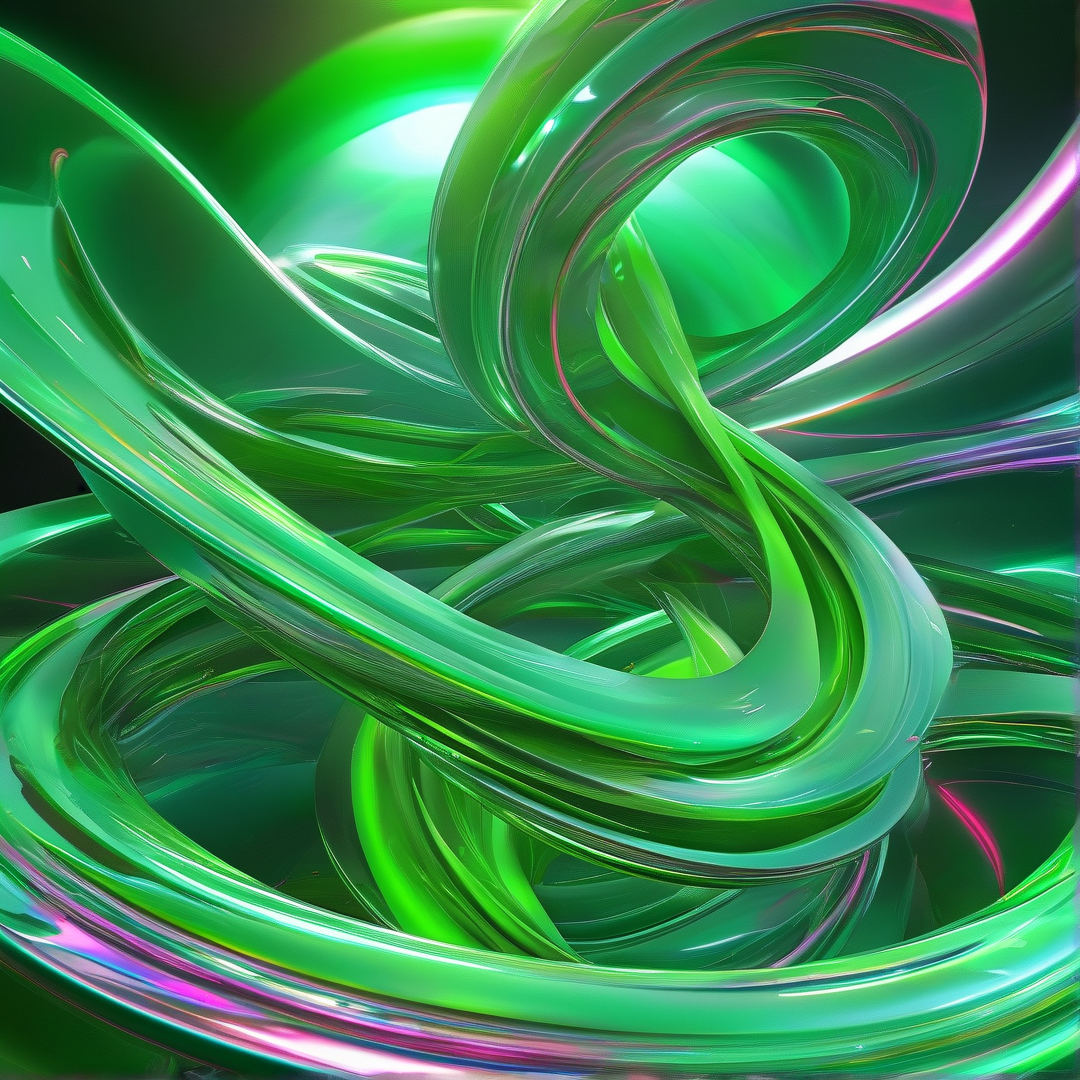 Green Abstract Swirls