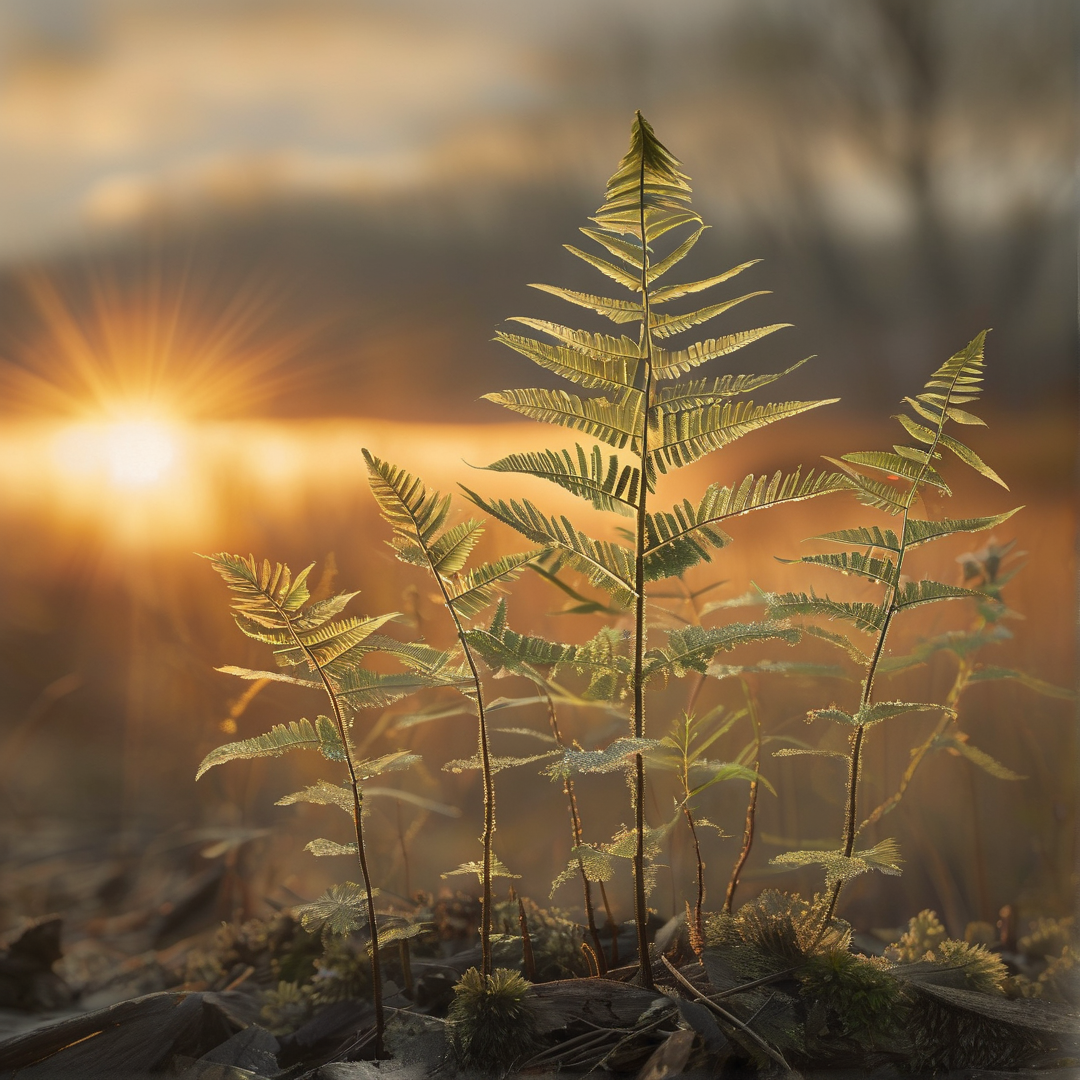 Backlit Fern Landscape