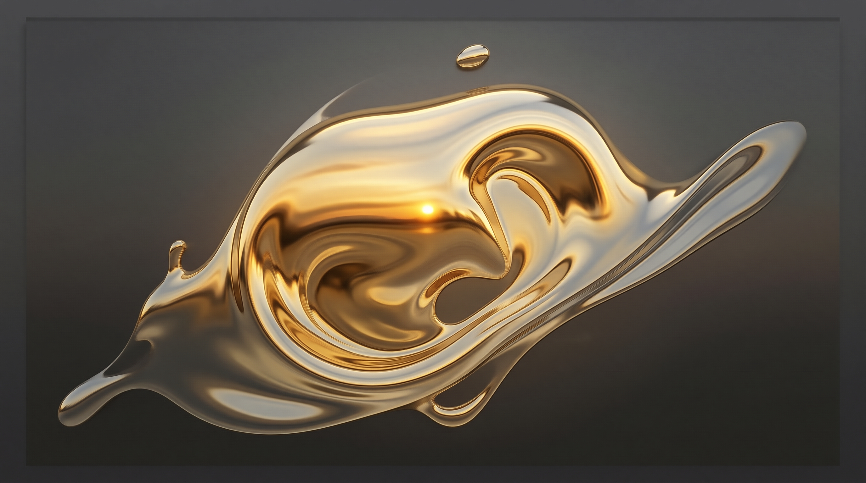 Molten Gold Splash — Material Study