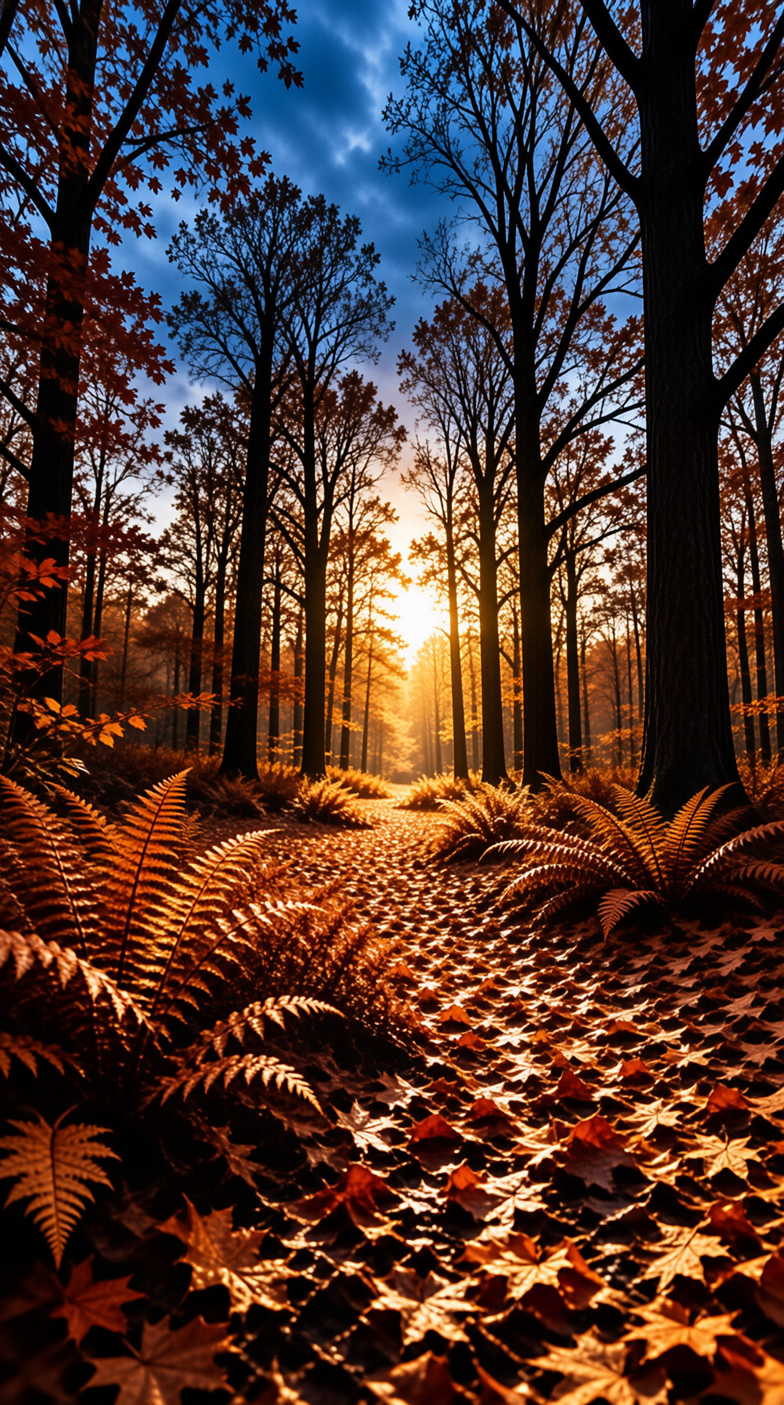 Sunset Forest Landscape