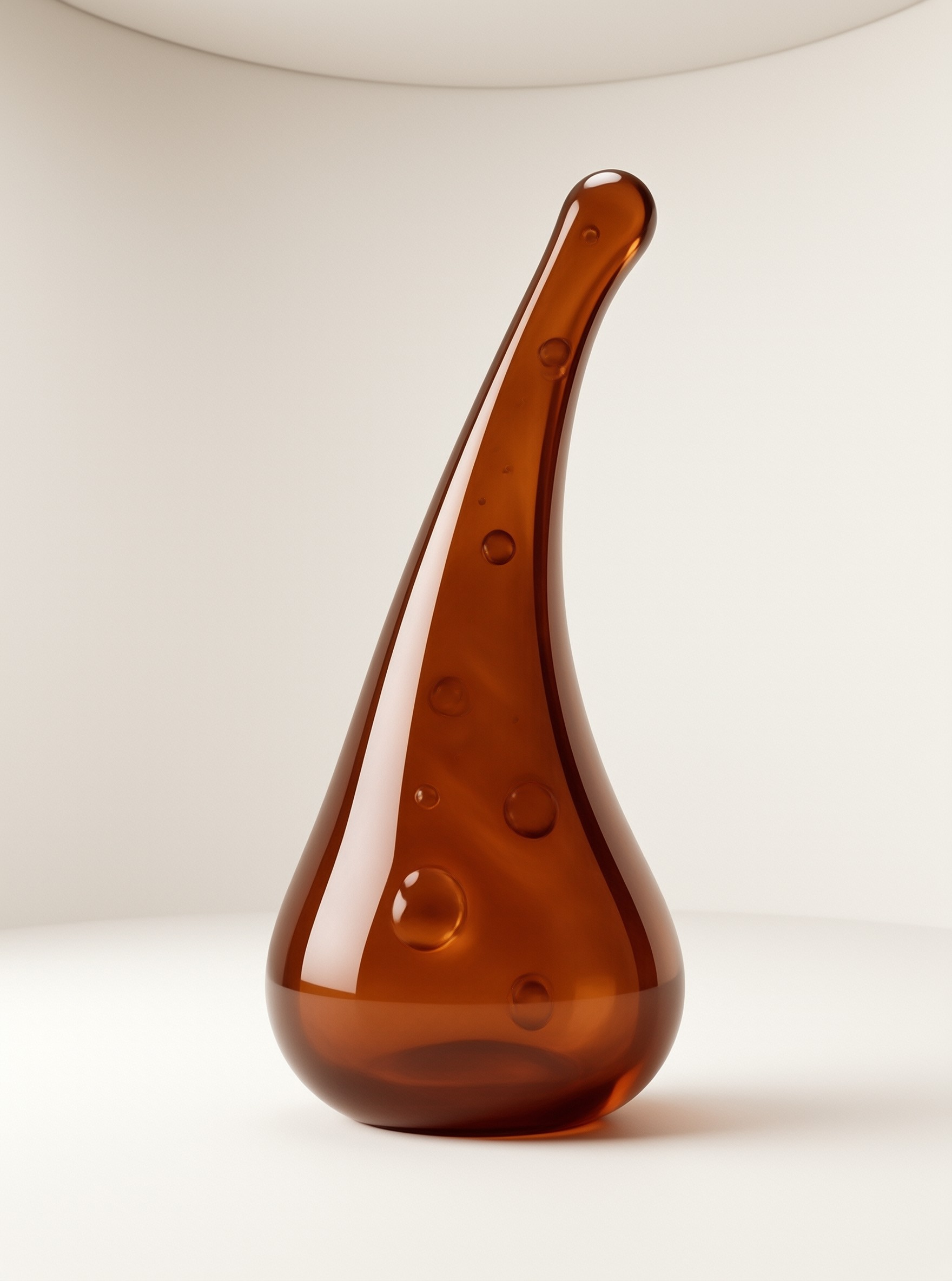 Amber Glass Sculpture