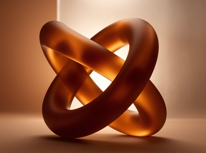 Abstract Amber Knot