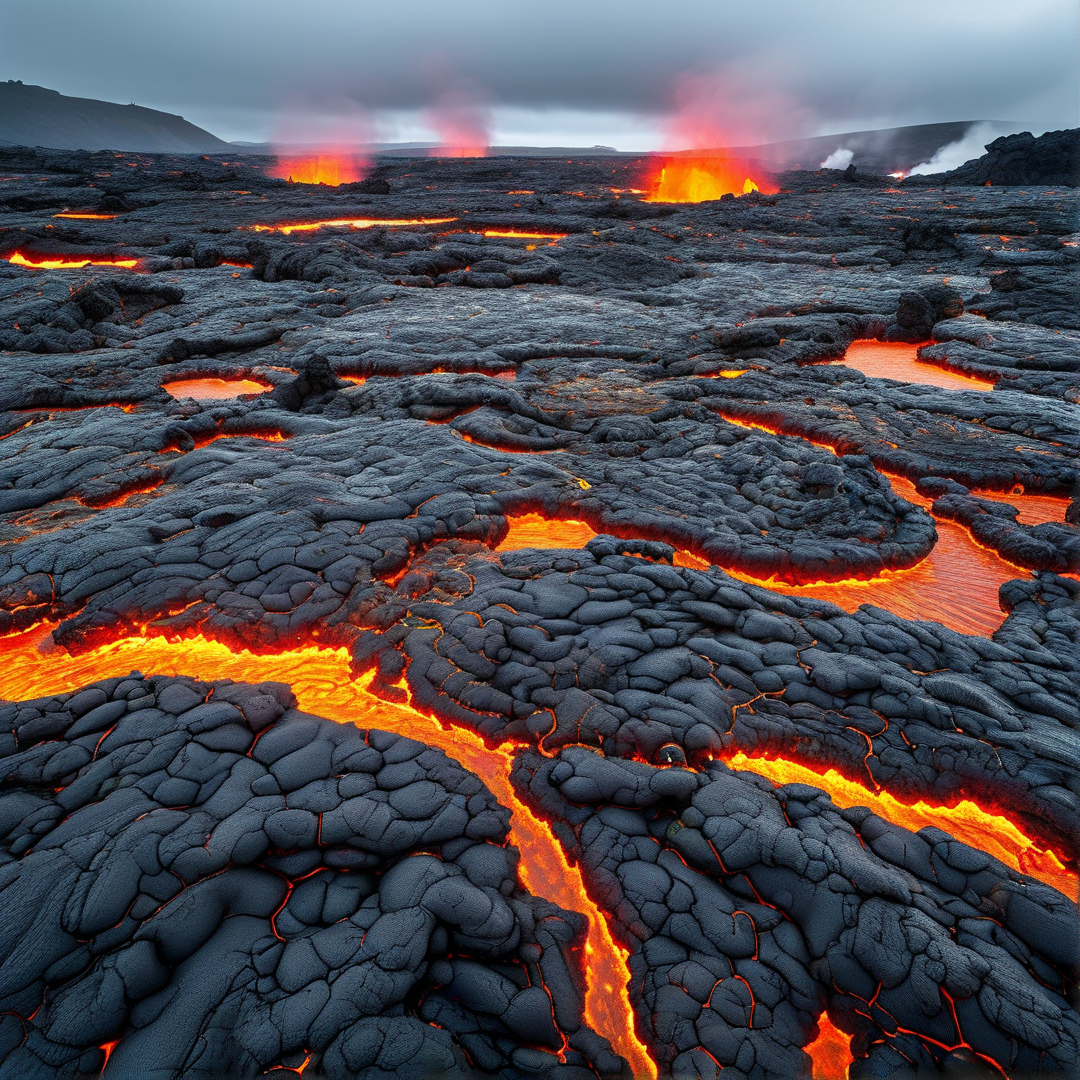 Molten Lava Flow Field