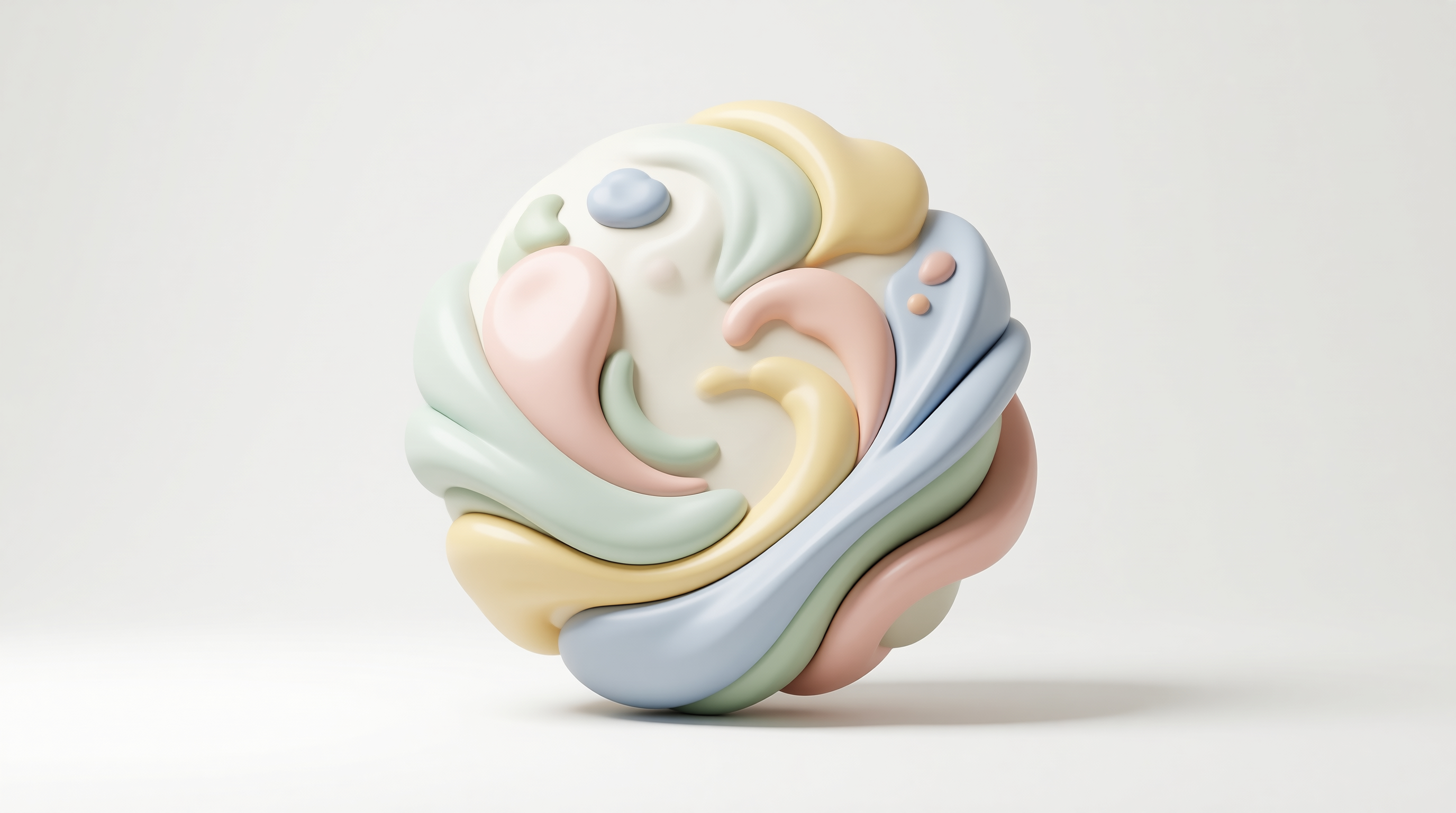 Pastel Abstract Sculpture