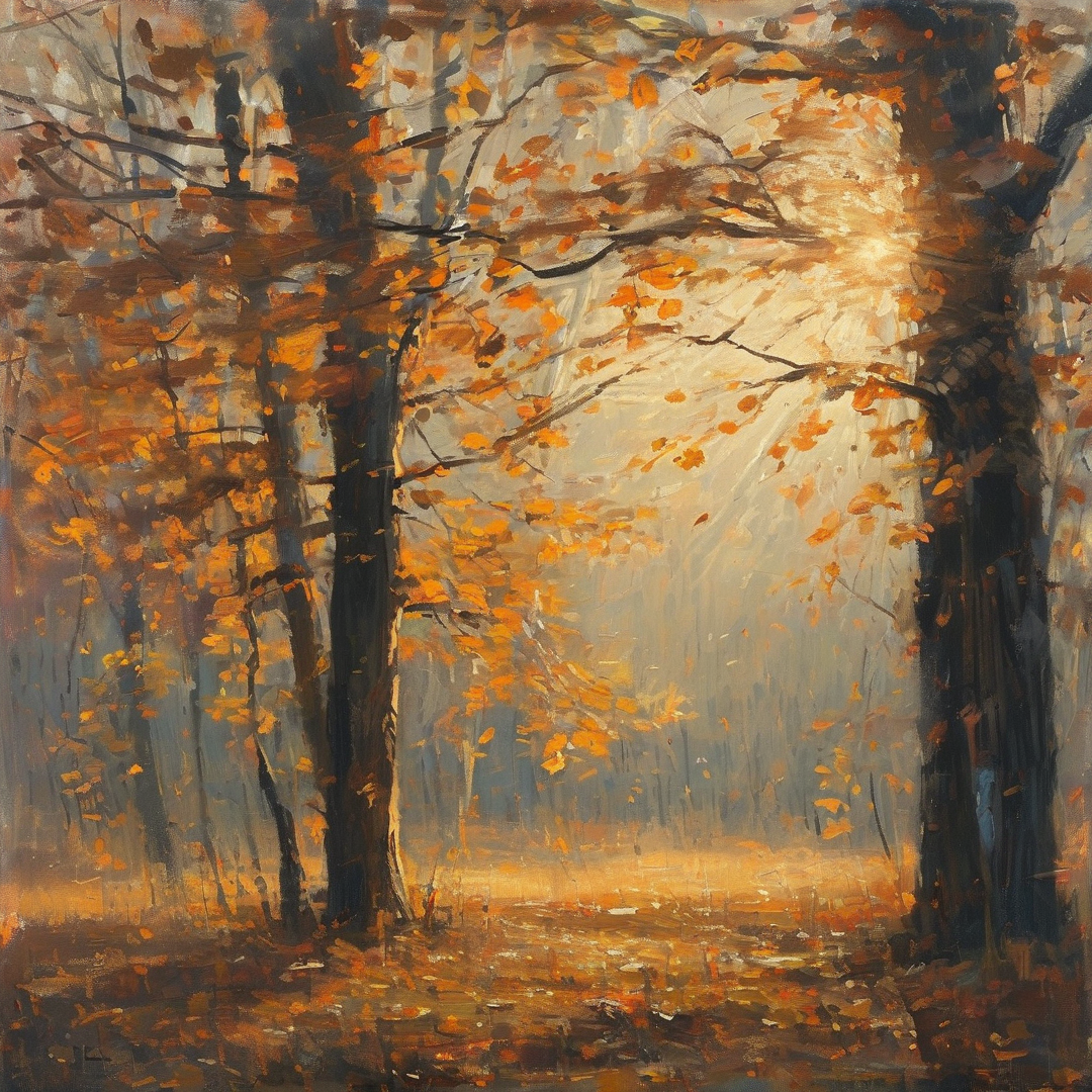 Autumn Forest Morning Light