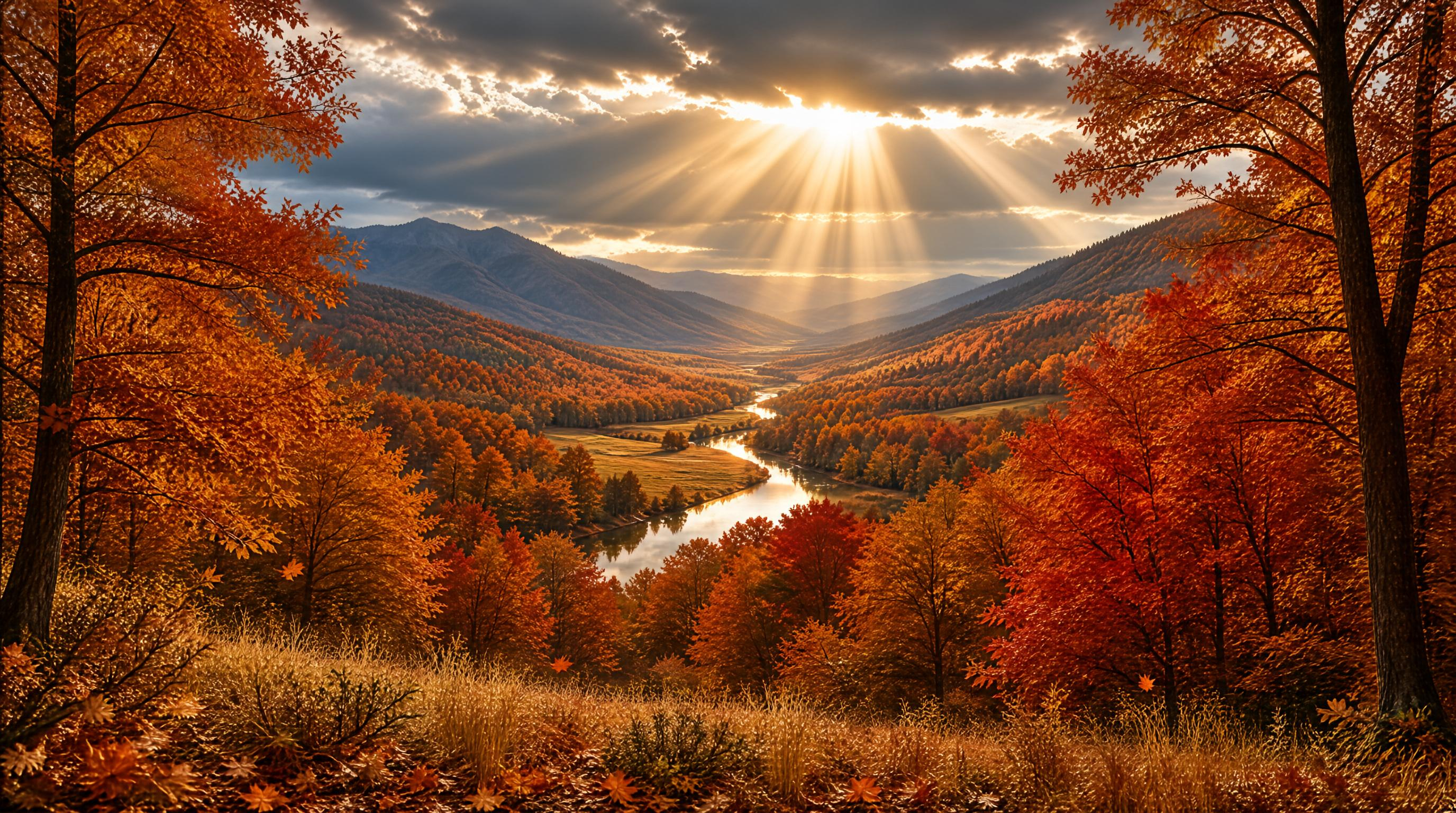 Golden Autumn Valley