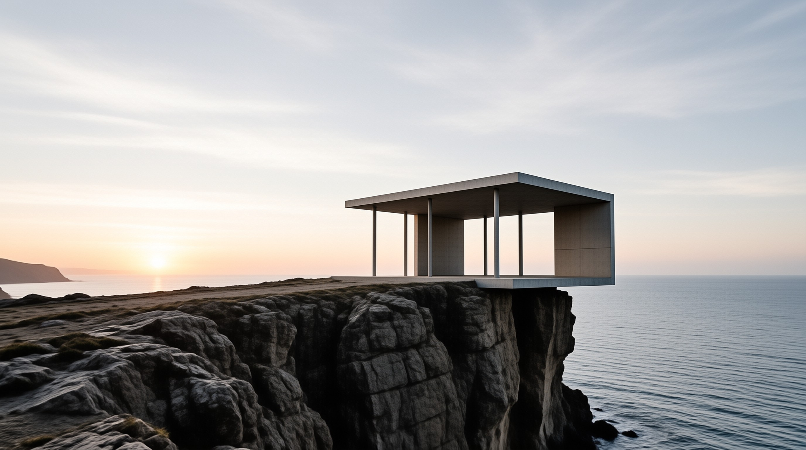 Cliffside Pavilion Sunset