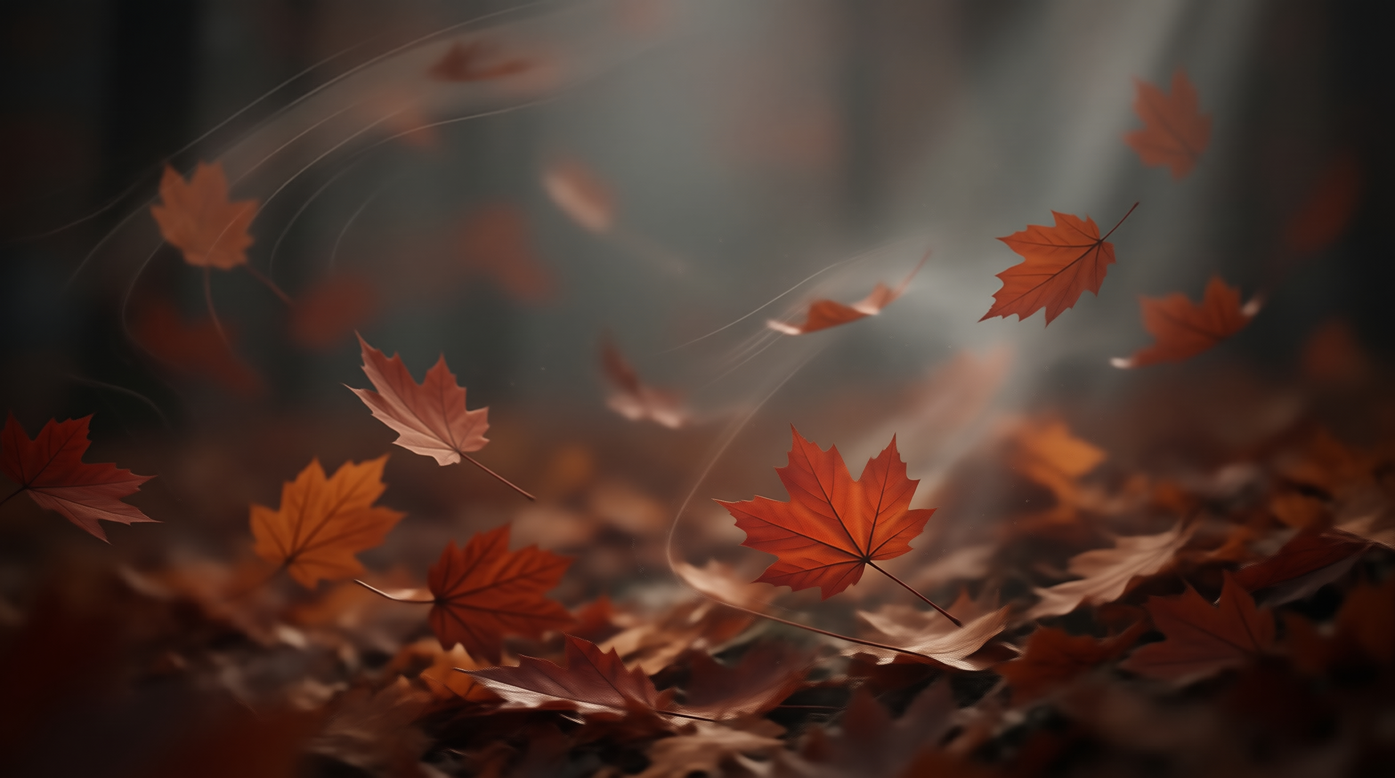 Swirling Autumn Leaves