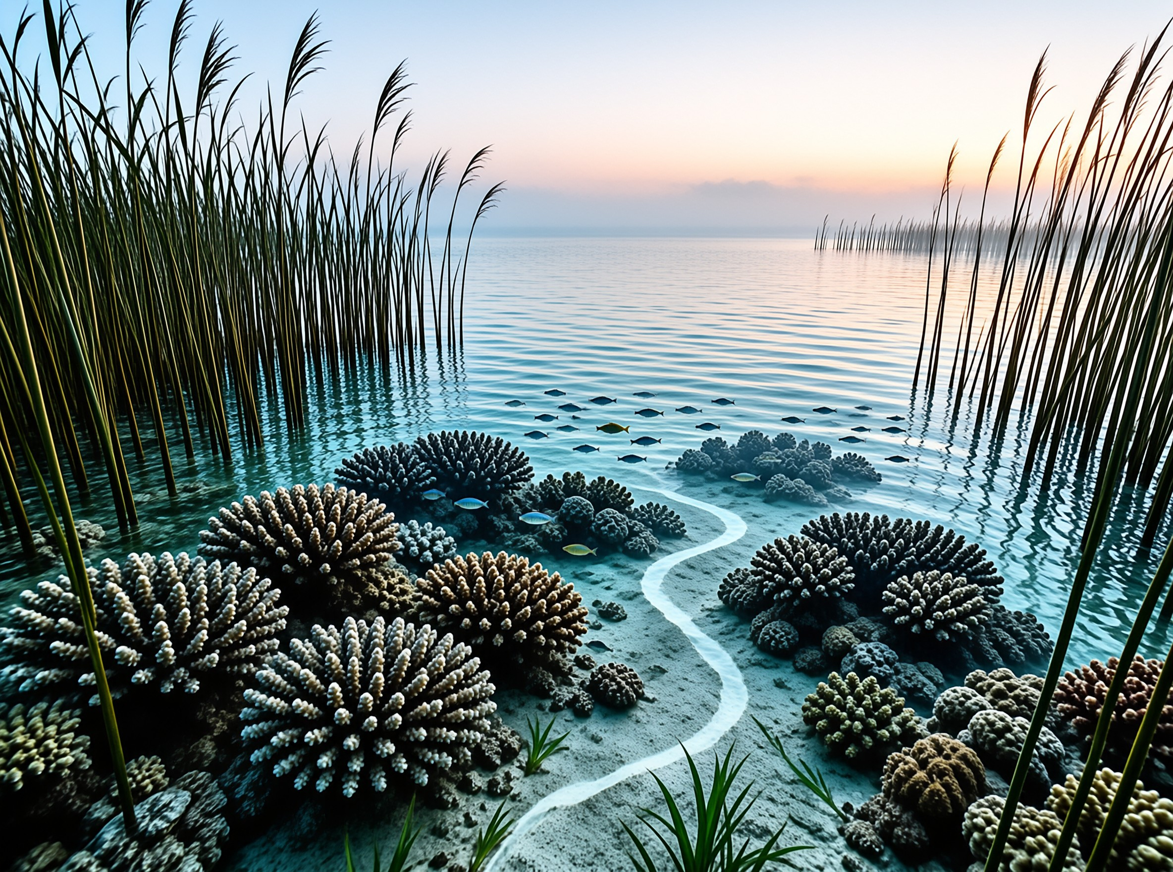 Surreal Underwater Landscape