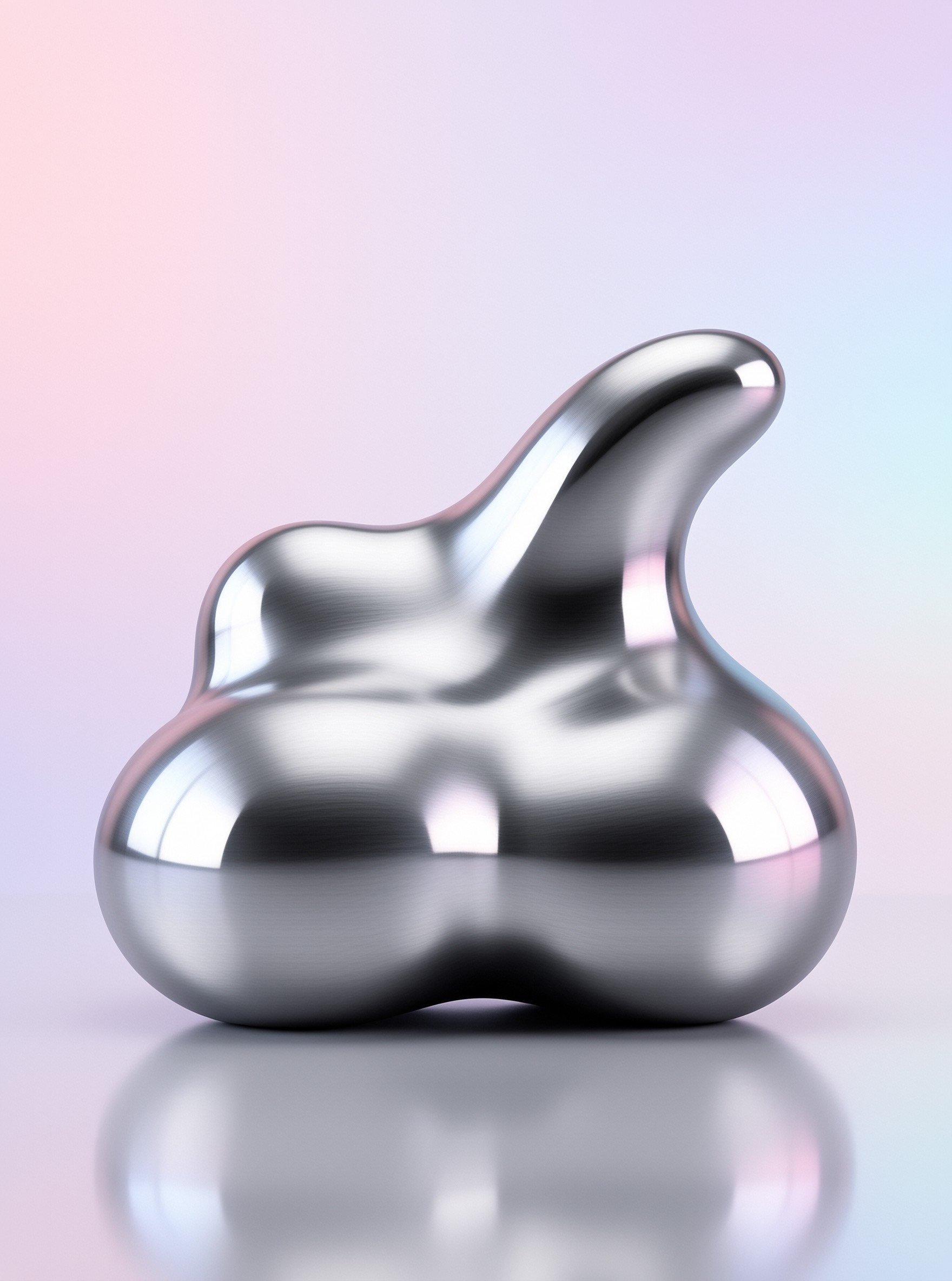 Abstract Chrome Sculpture