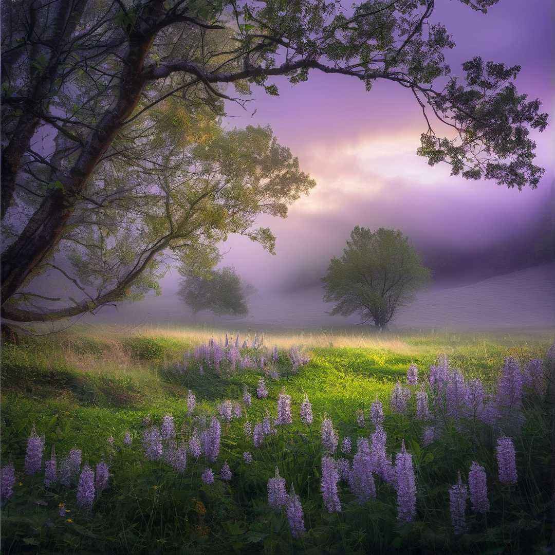 Mystical Purple Meadow