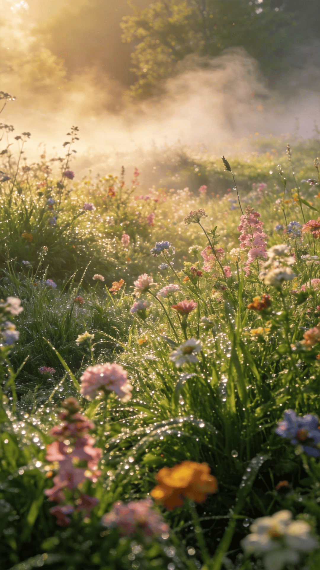 Soft Pastel Spring Landscape