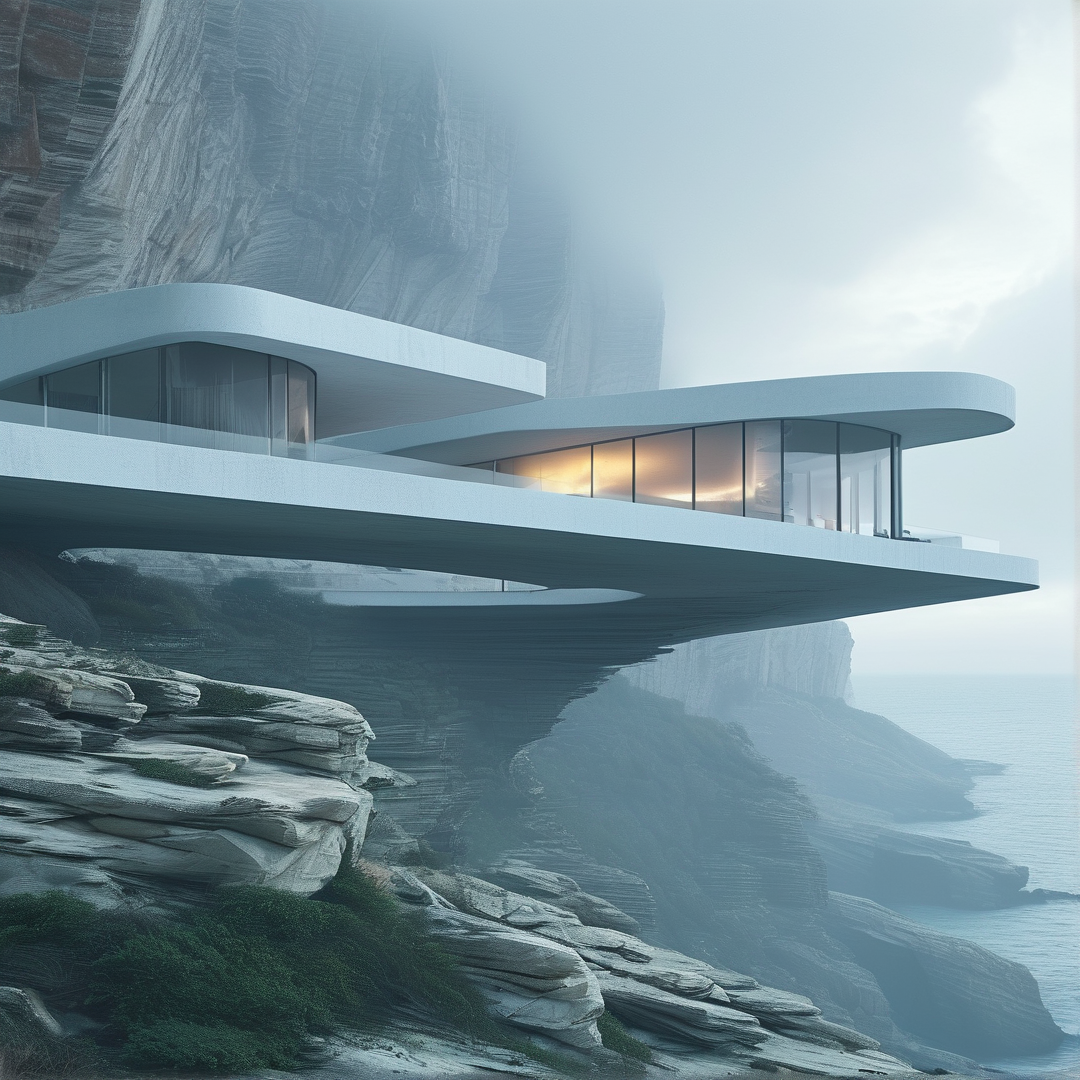 Futuristic Cliffside Architecture