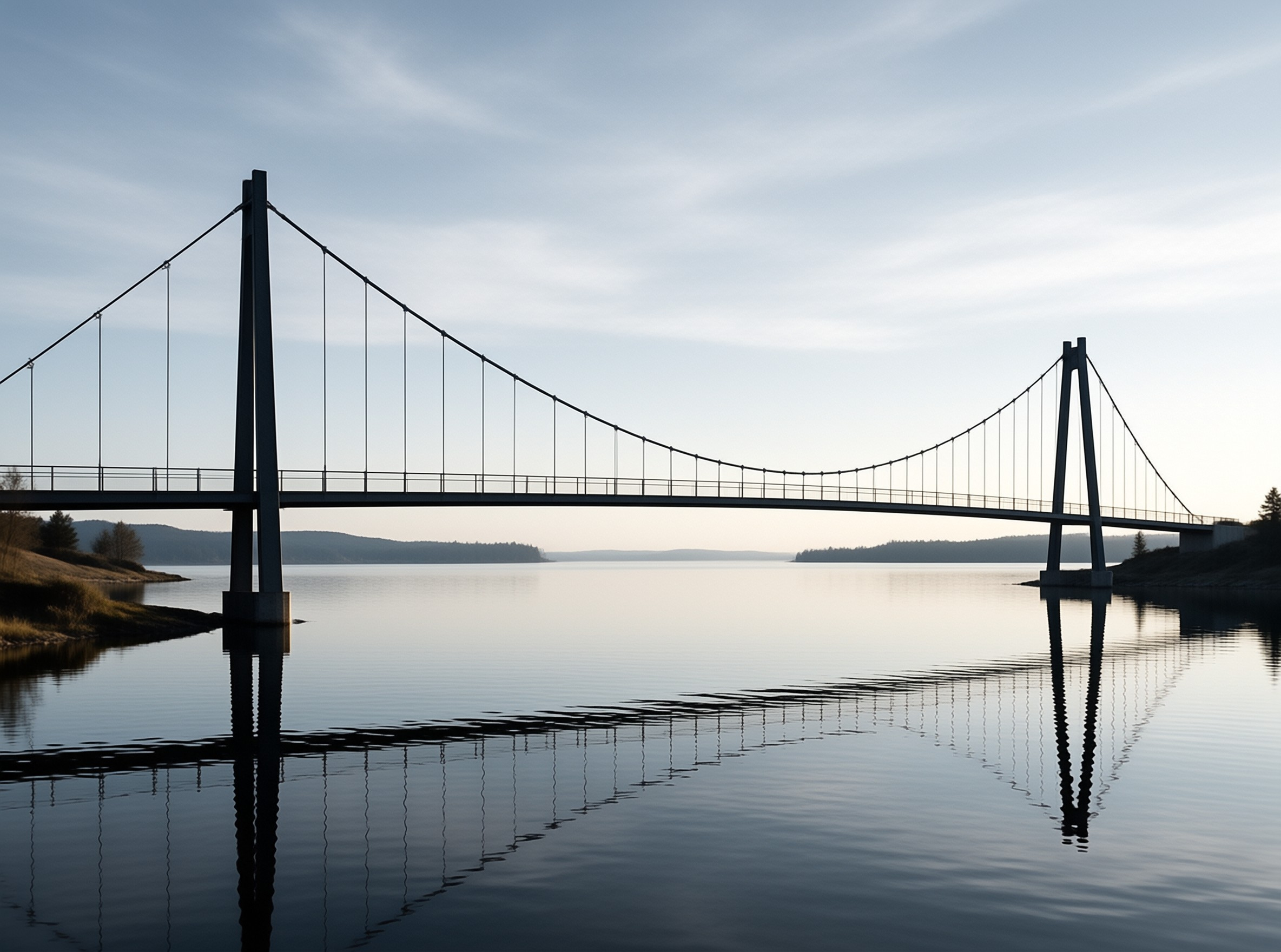 Suspension Bridge Reflection