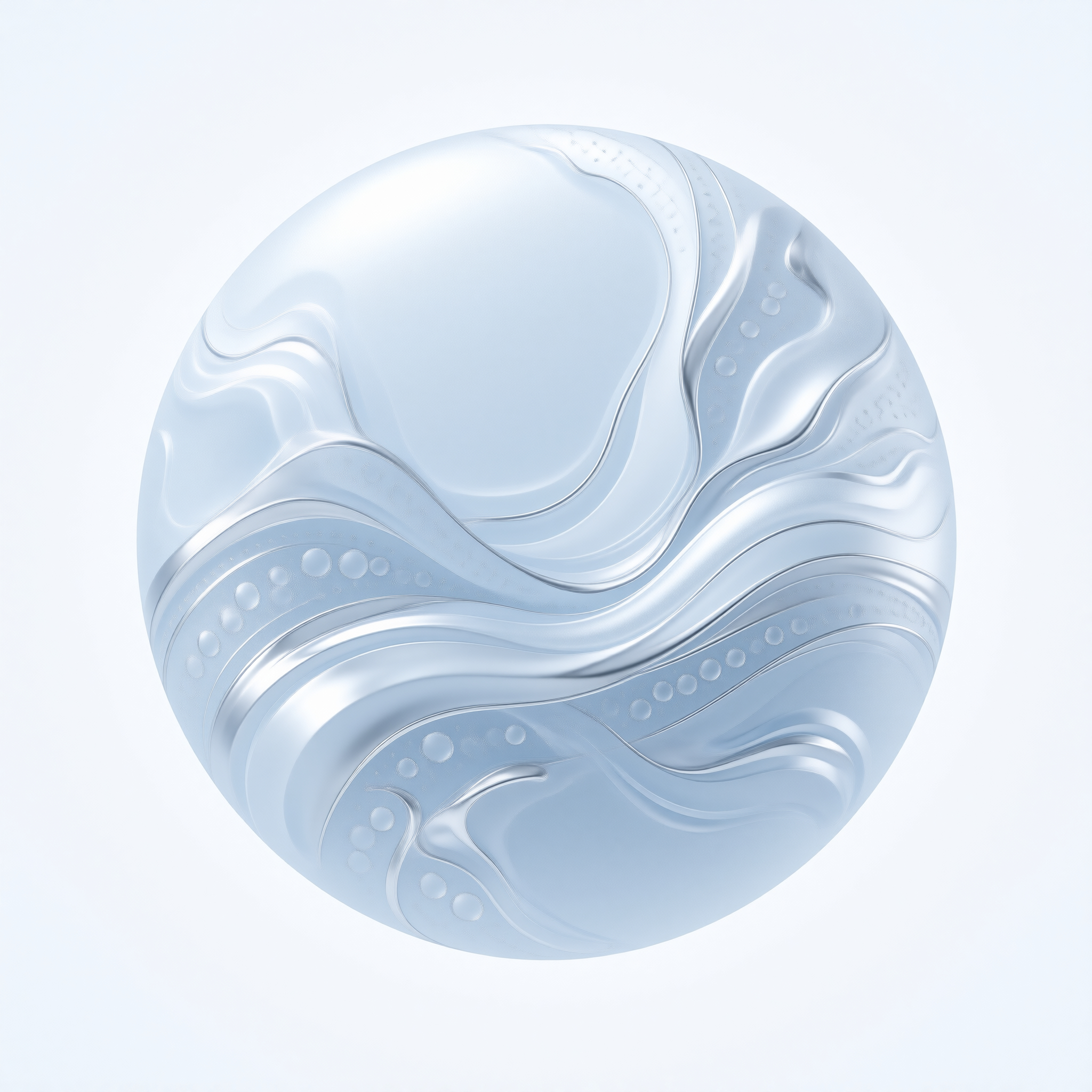 Abstract Wavy Sphere